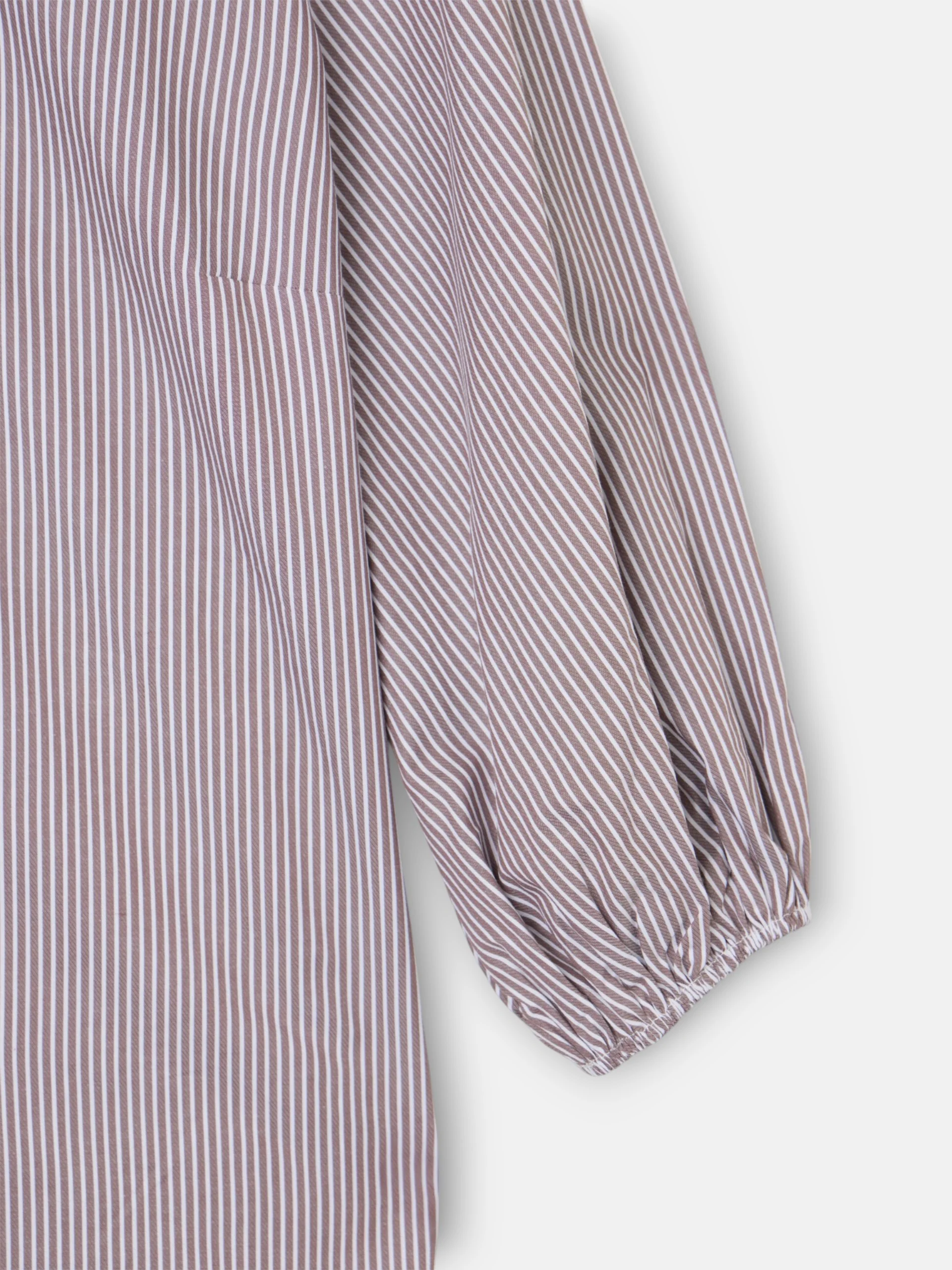 Camisa manga farol rayas marrones - Image 7