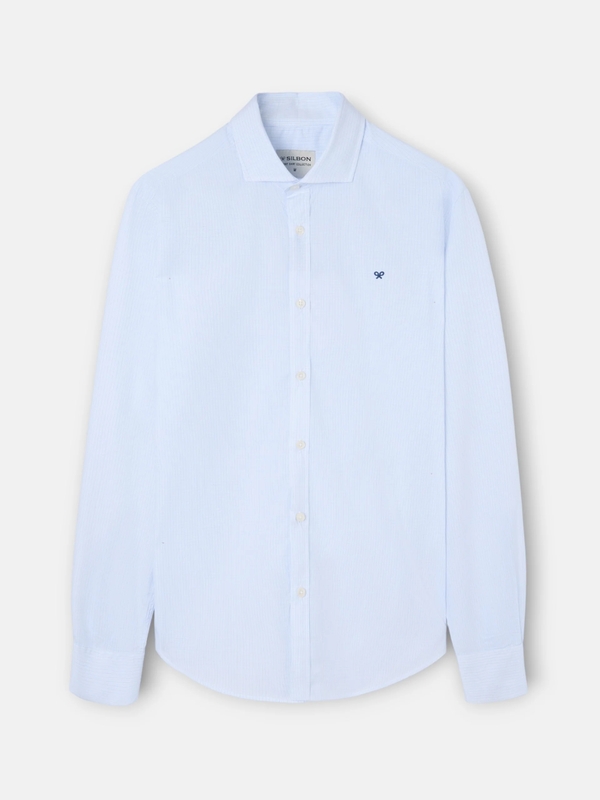 Camisa sport classic mini cuadro celeste - Image 5
