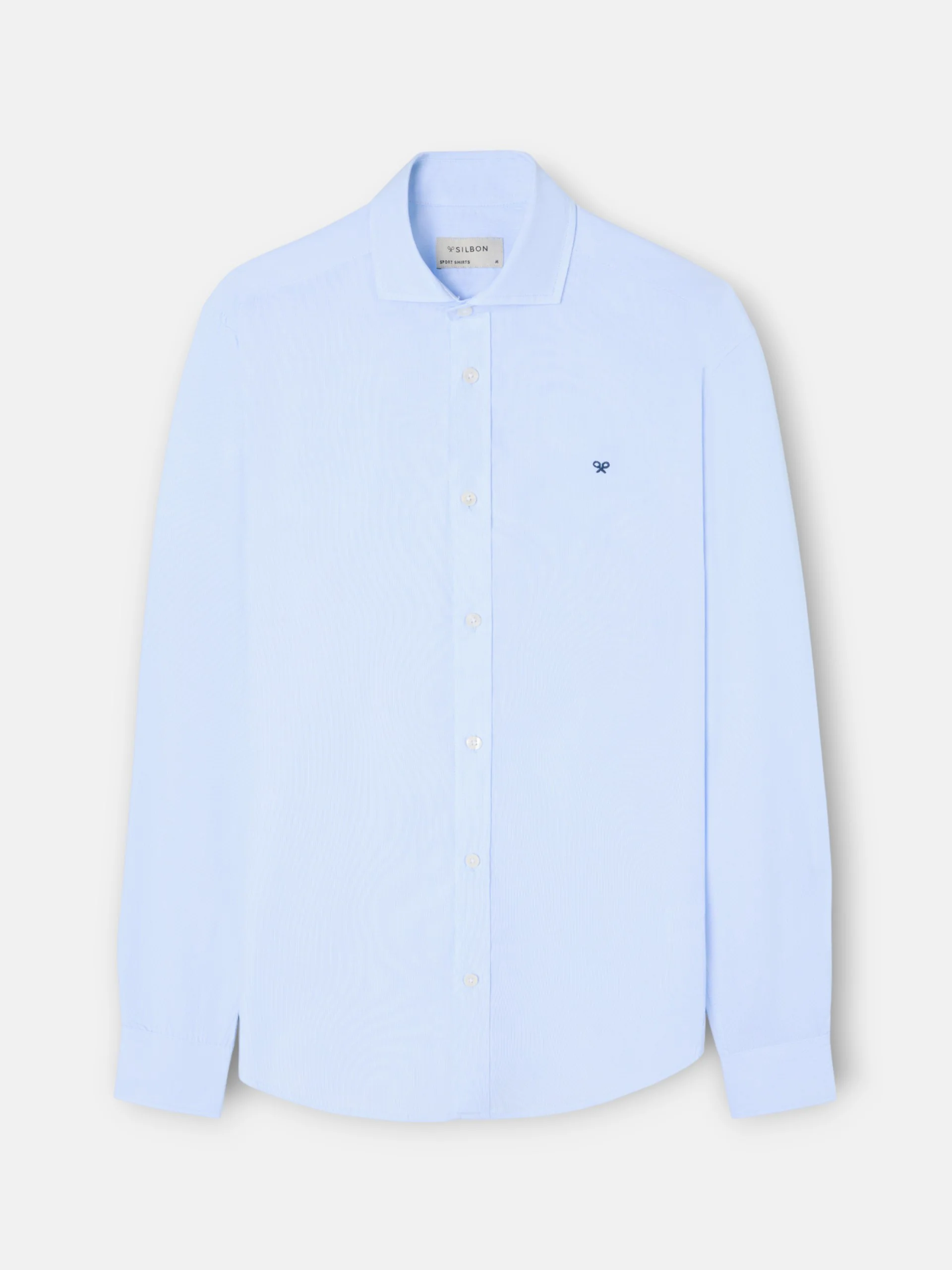 Camisa sport classic multirayas celeste - Image 5