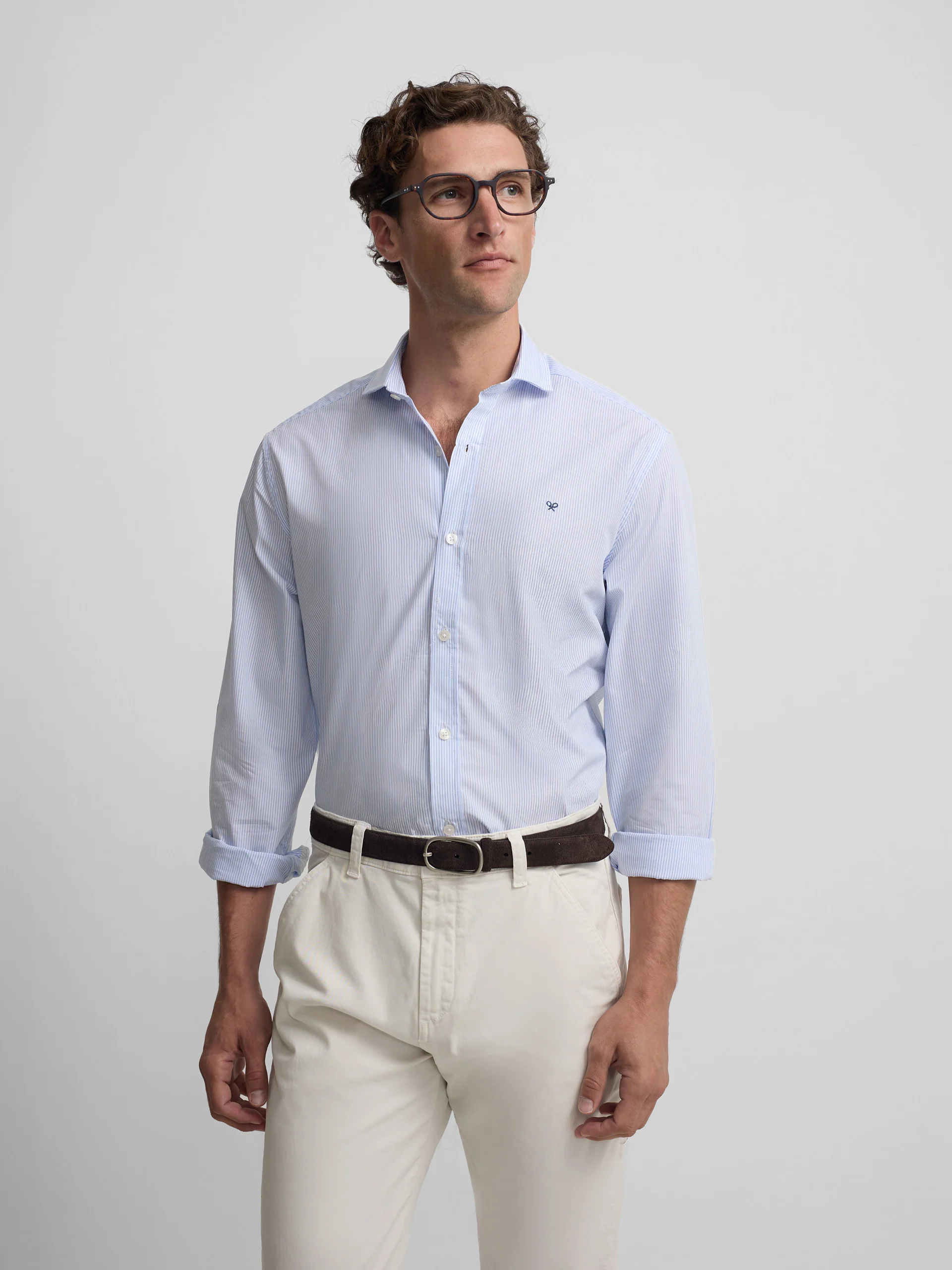Camisa sport classic raya azul - Image 3