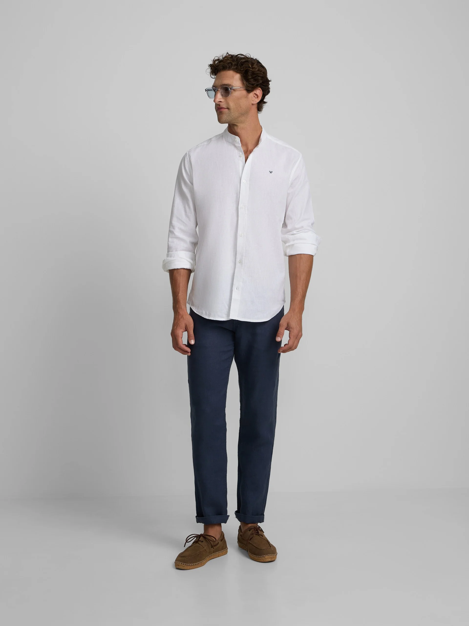 Camisa sport cuello mao blanco - Image 4