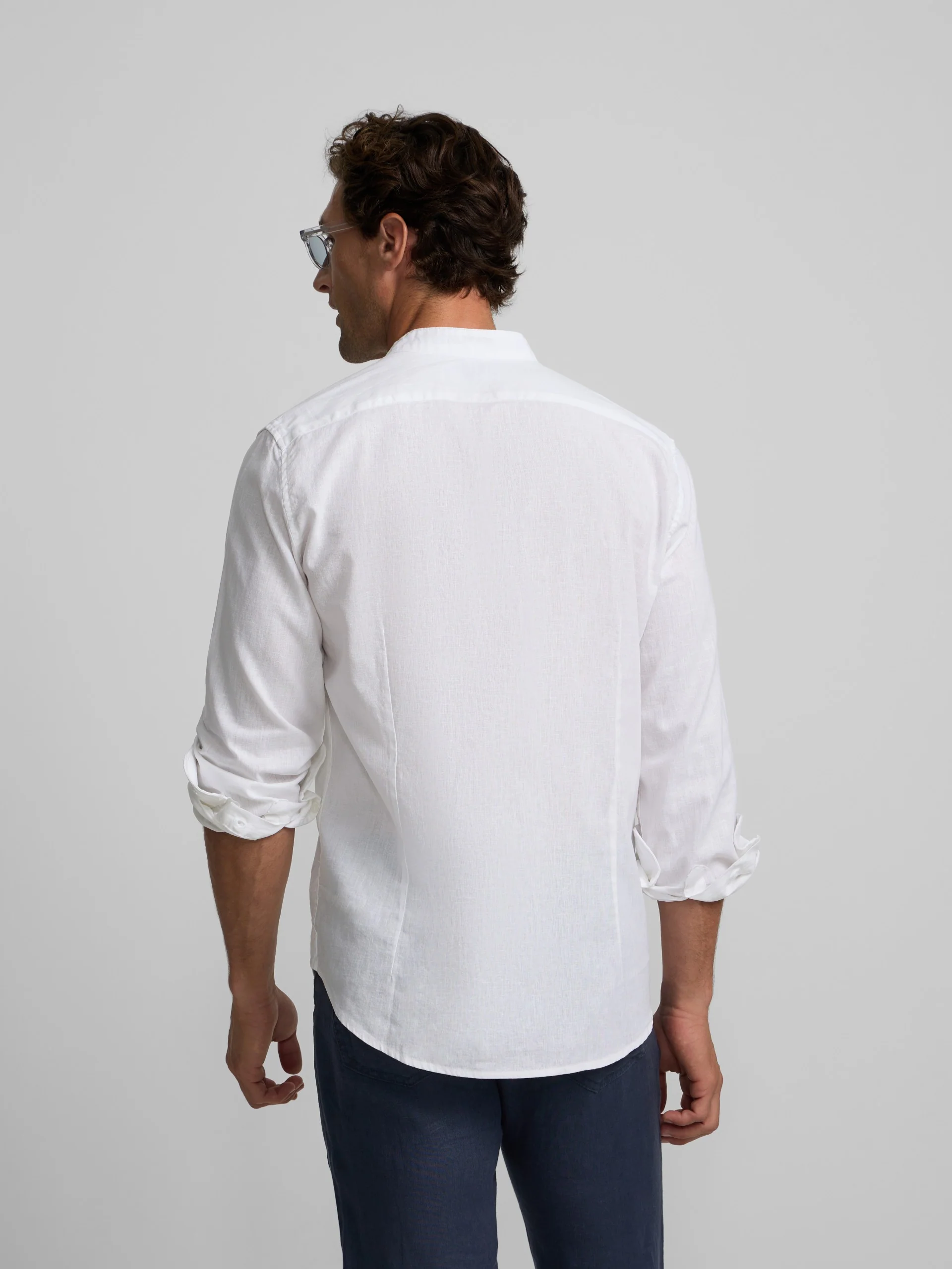 Camisa sport cuello mao blanco - Image 7