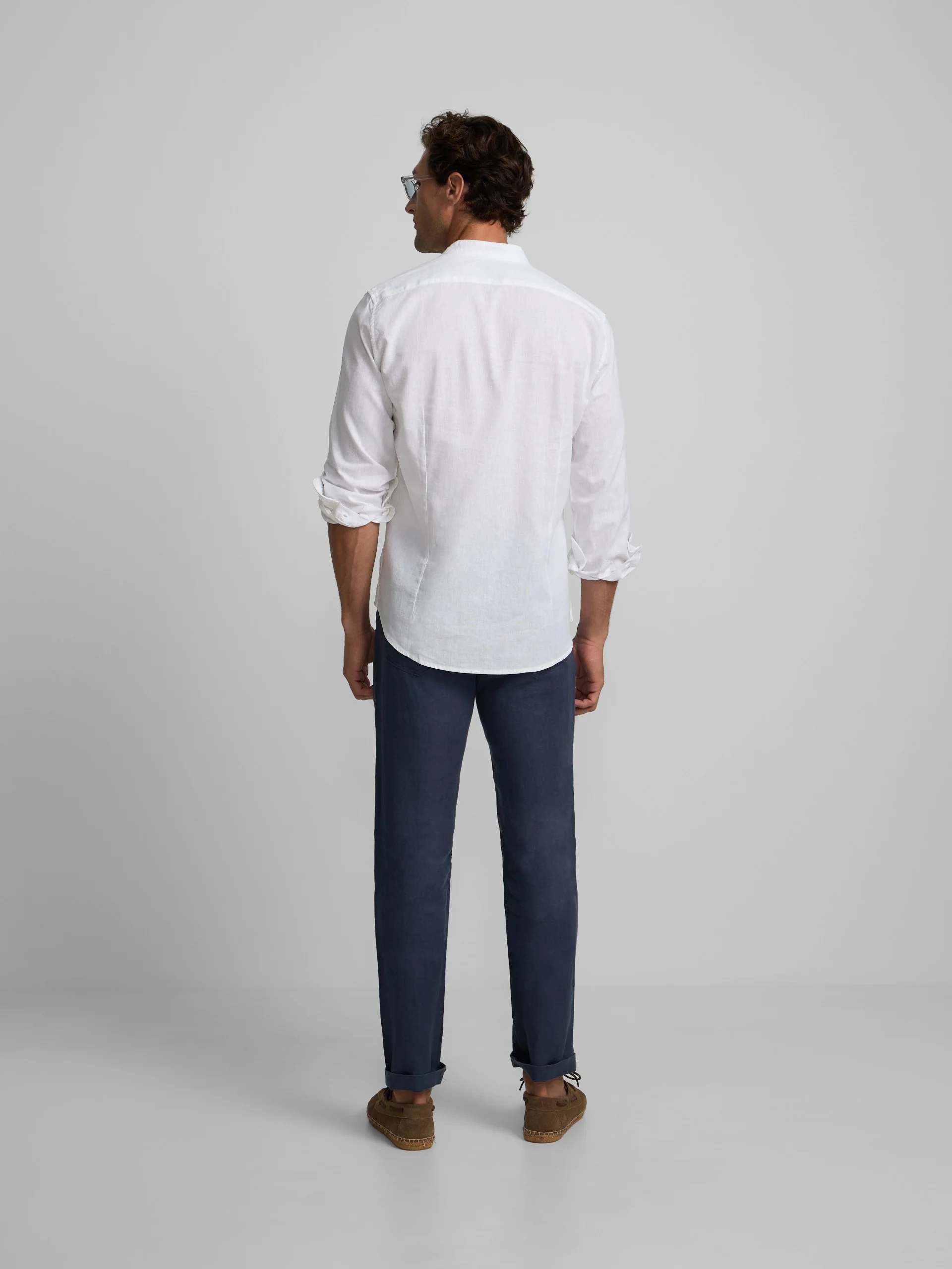 Camisa sport cuello mao blanco - Image 8