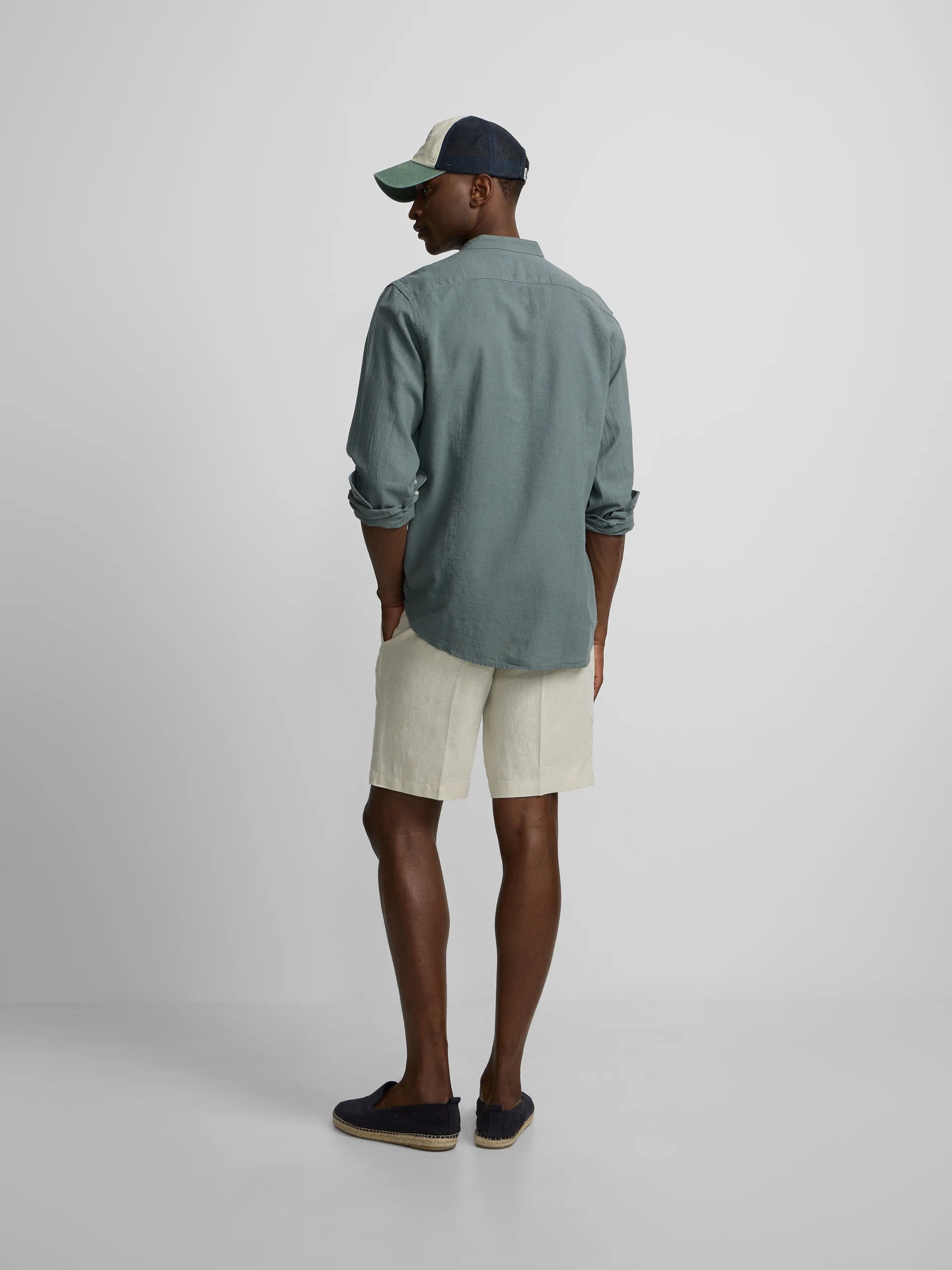 Camisa sport cuello mao verde - Image 8