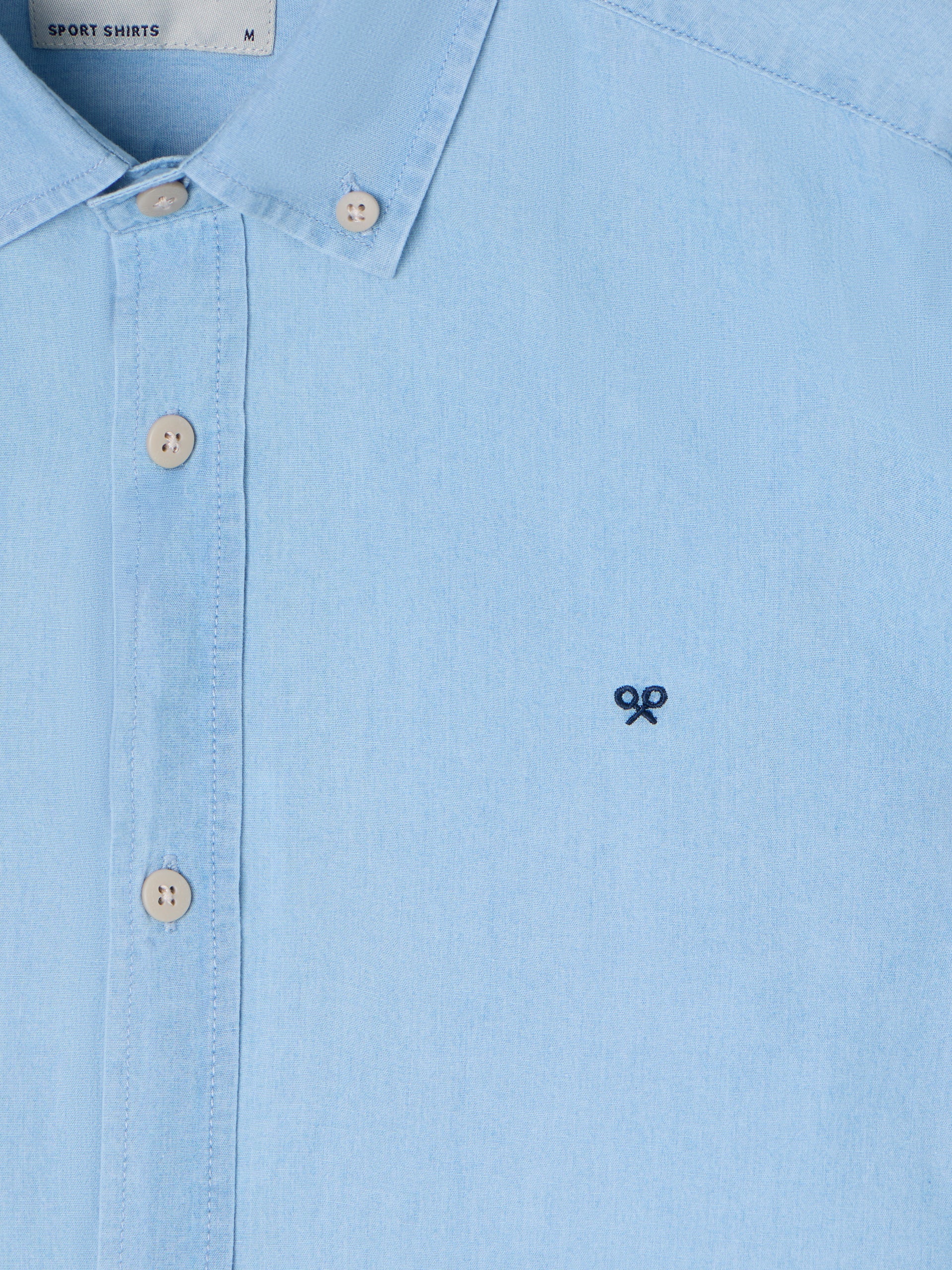 Camisa sport denim azul claro - Image 2