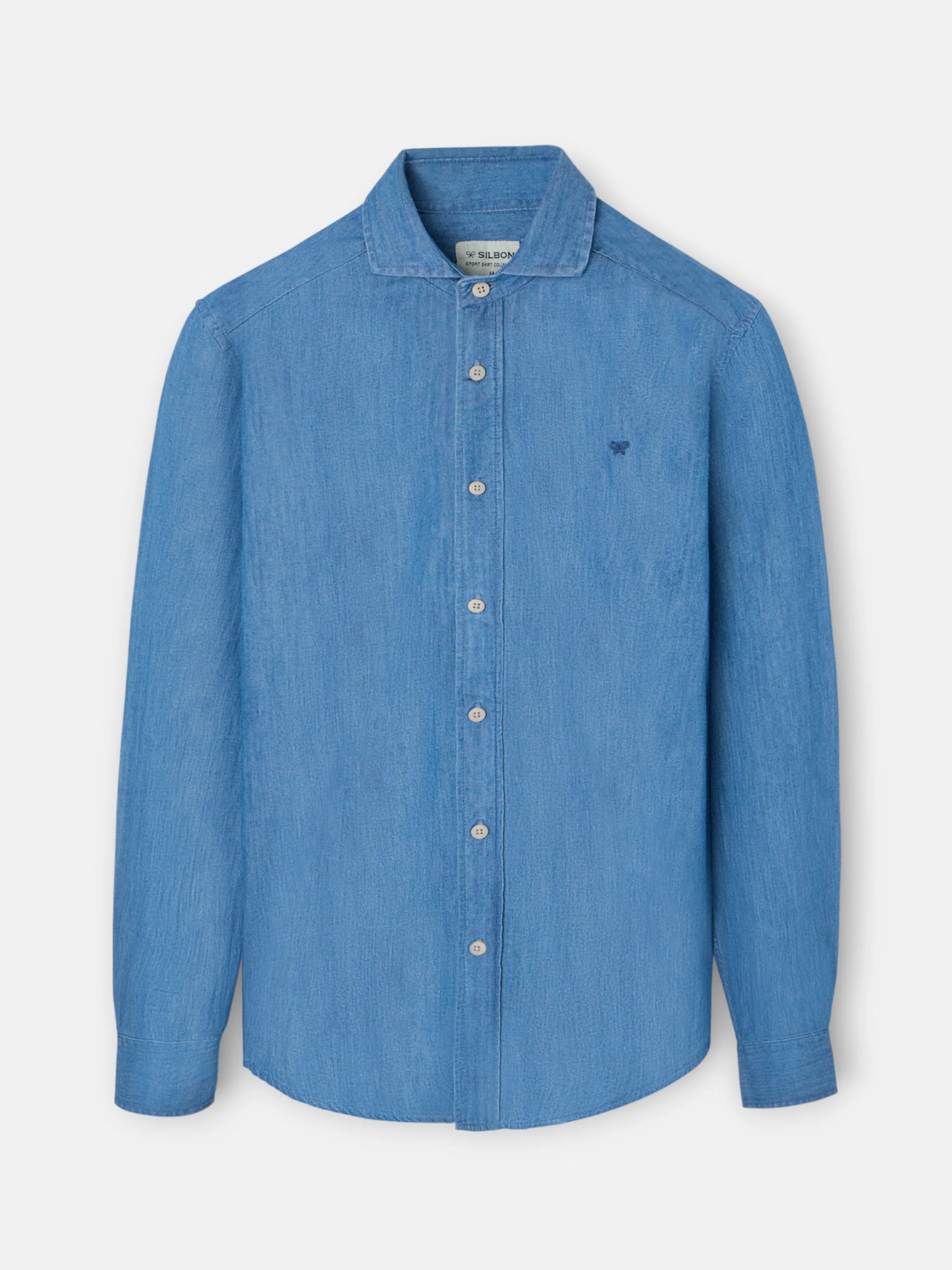 Camisa sport denim azul navy - Image 8