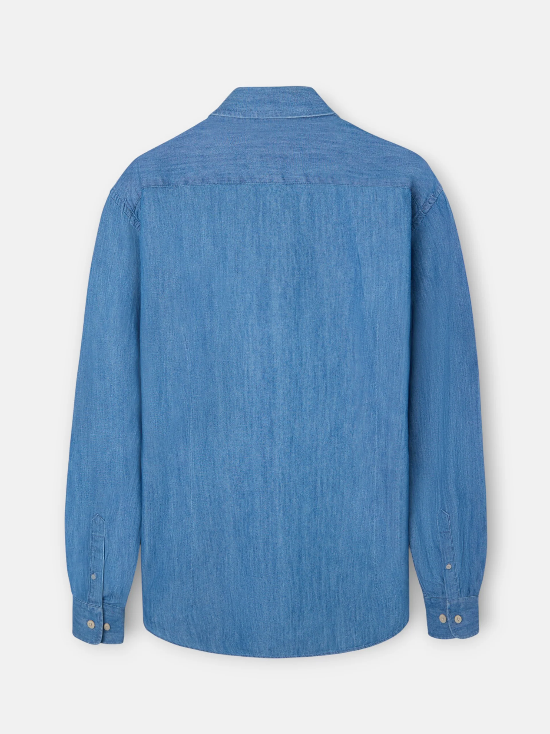 Camisa sport denim azul navy - Image 9