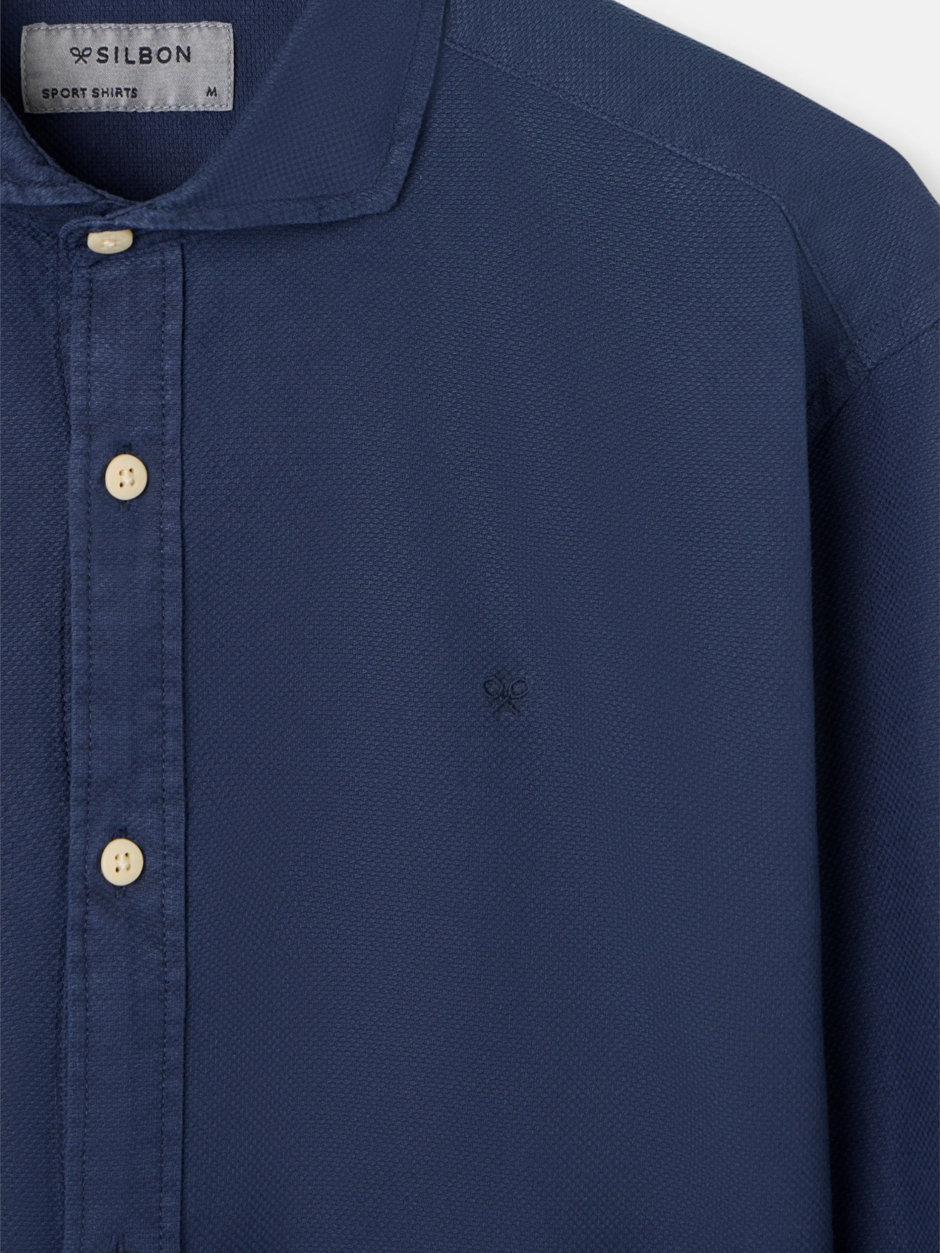 Camisa sport estructura logo azul marino - Image 2