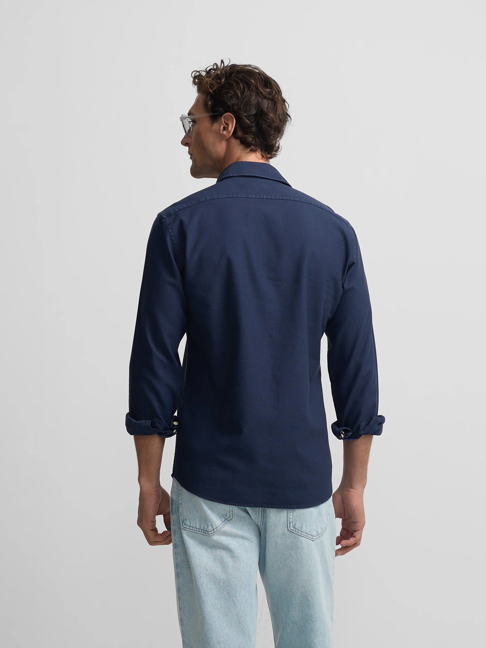 Camisa sport estructura logo azul marino - Image 6