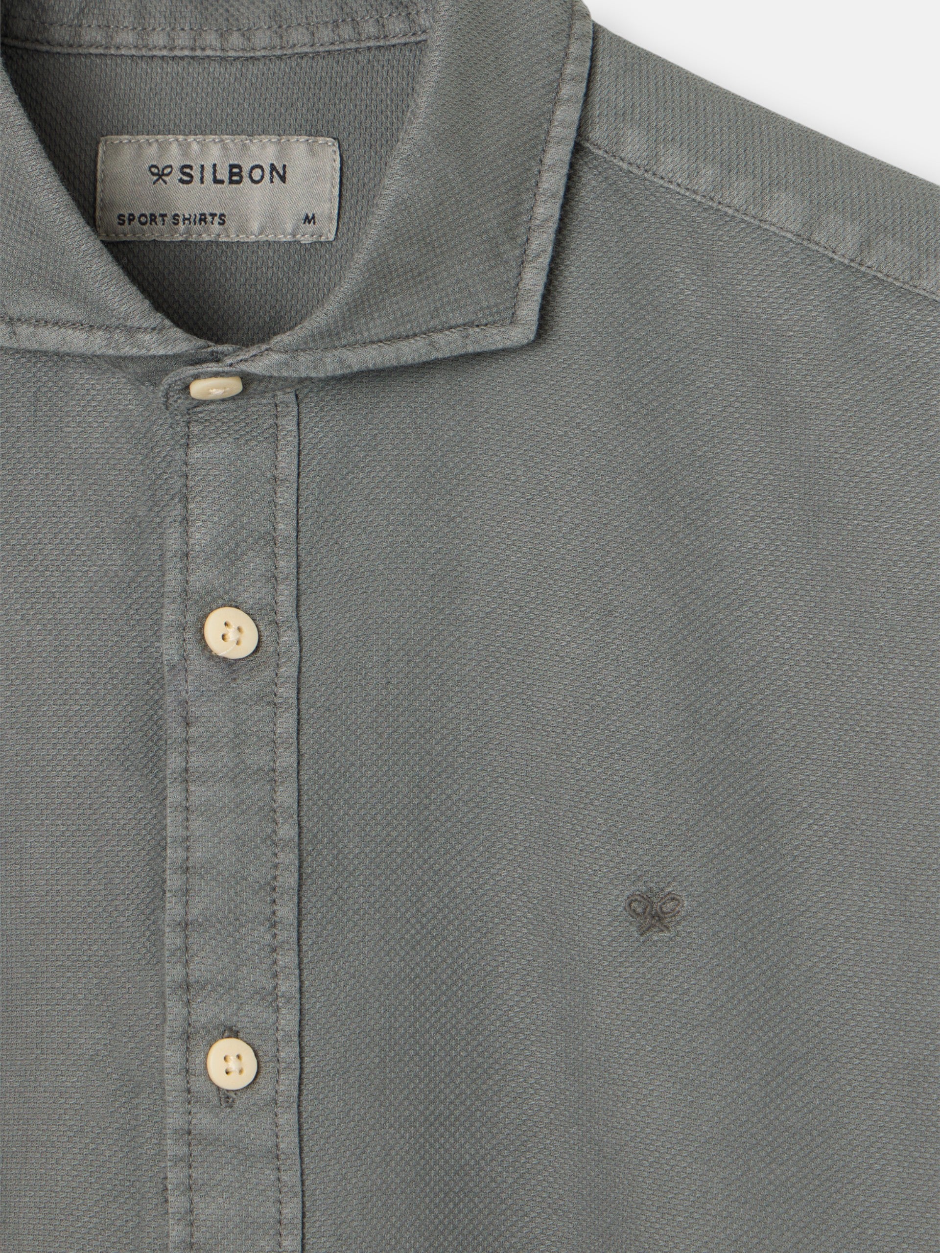 Camisa sport estructura logo verde oscuro - Image 2
