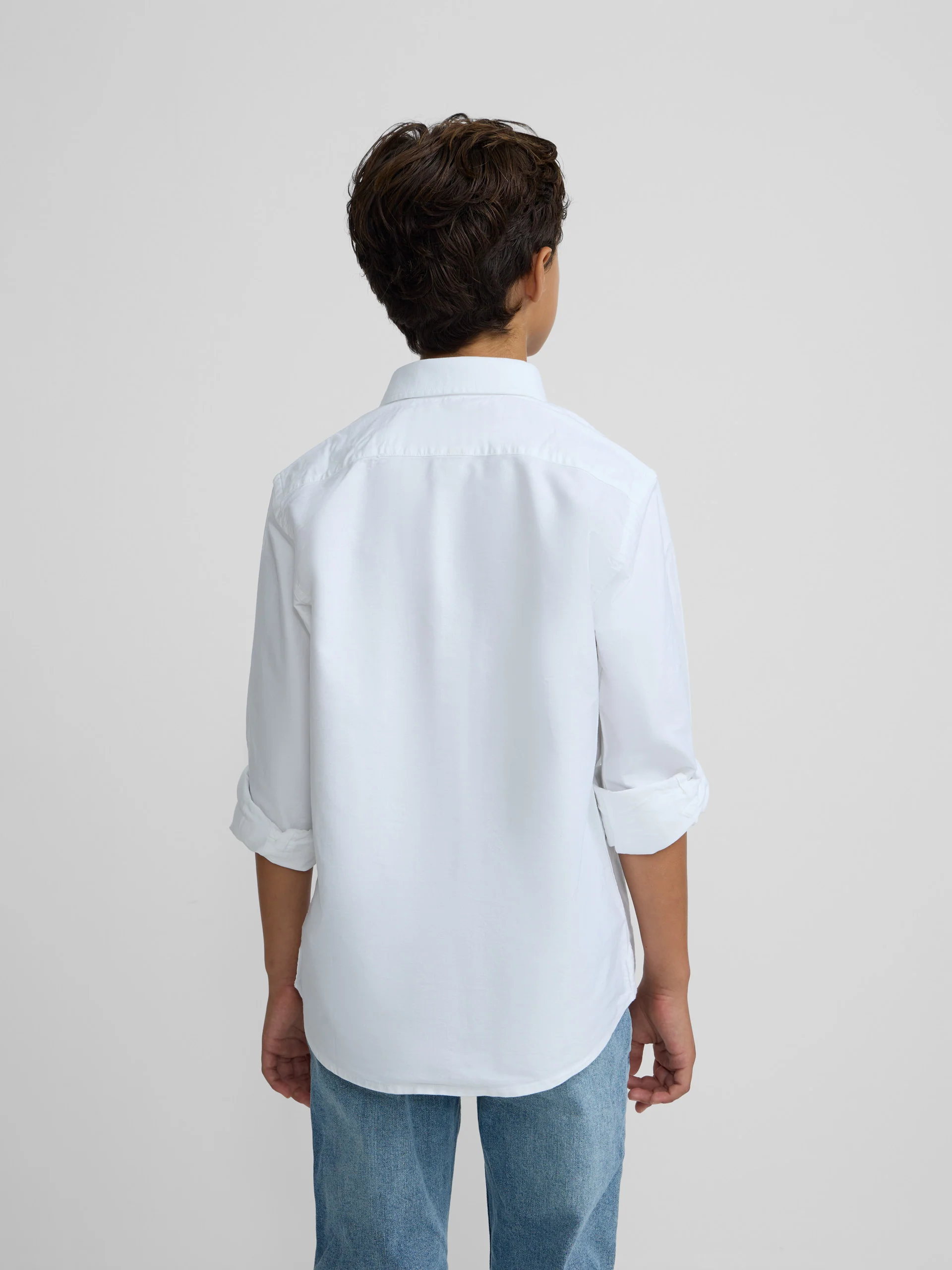 Camisa sport kids clasica oxford blanca - Image 4