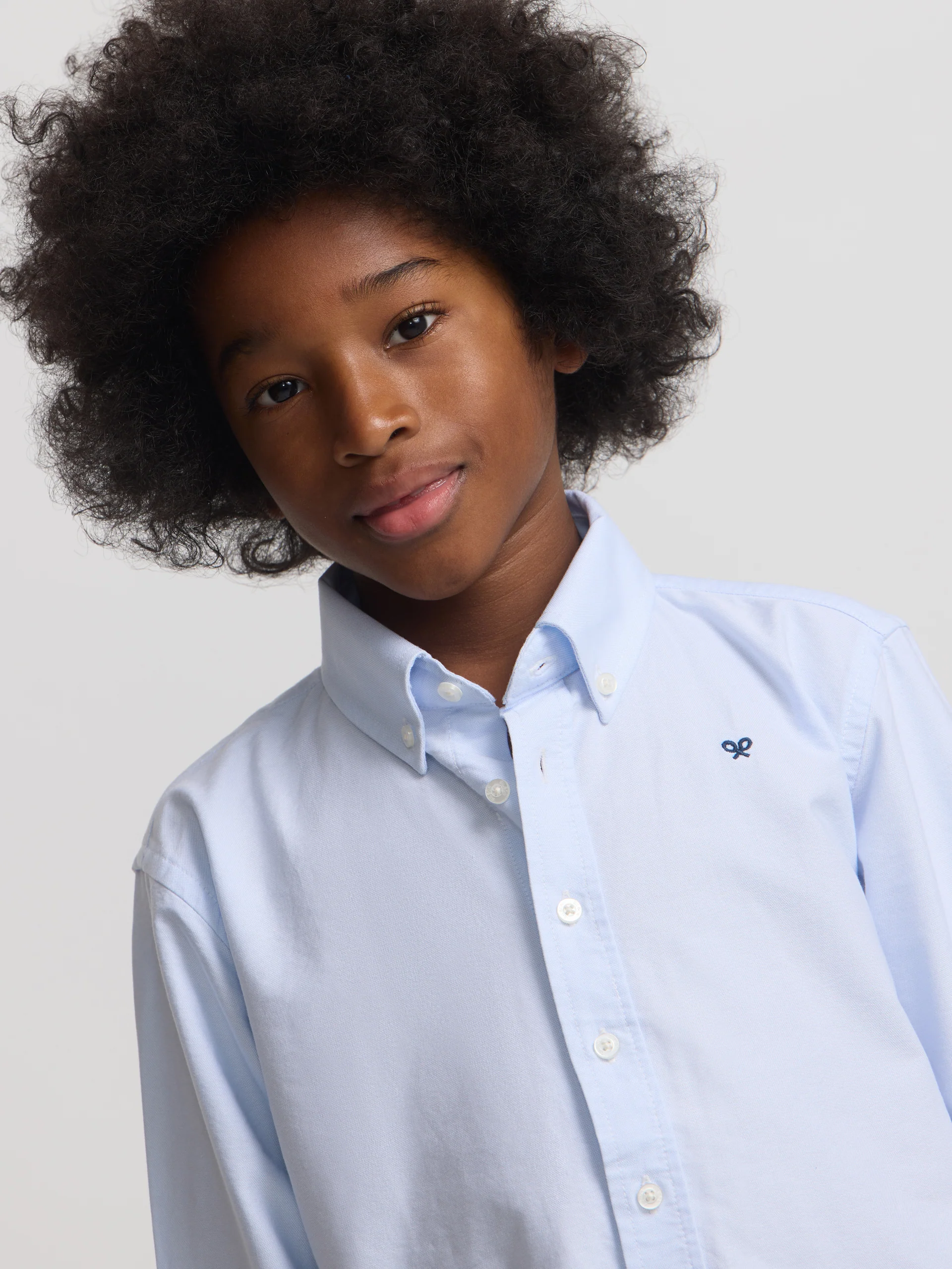 Camisa sport kids clasica oxford celeste - Image 3