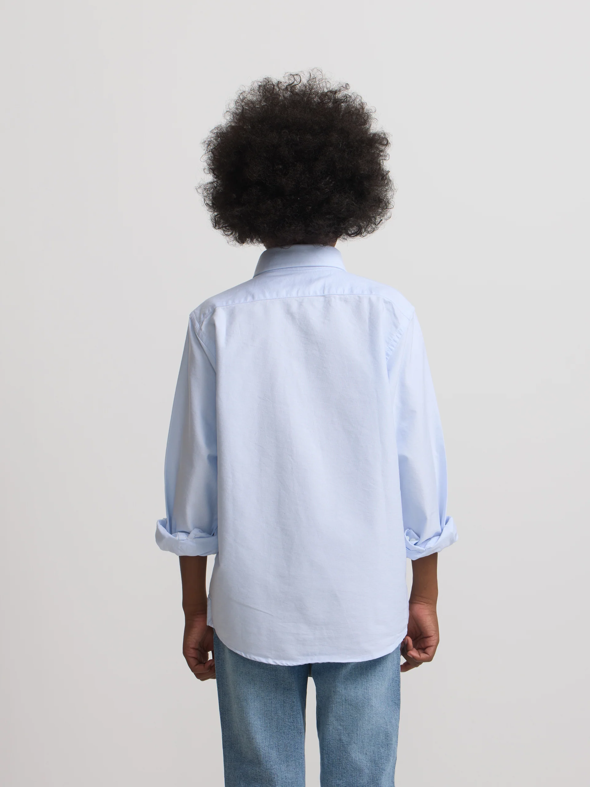 Camisa sport kids clasica oxford celeste - Image 4