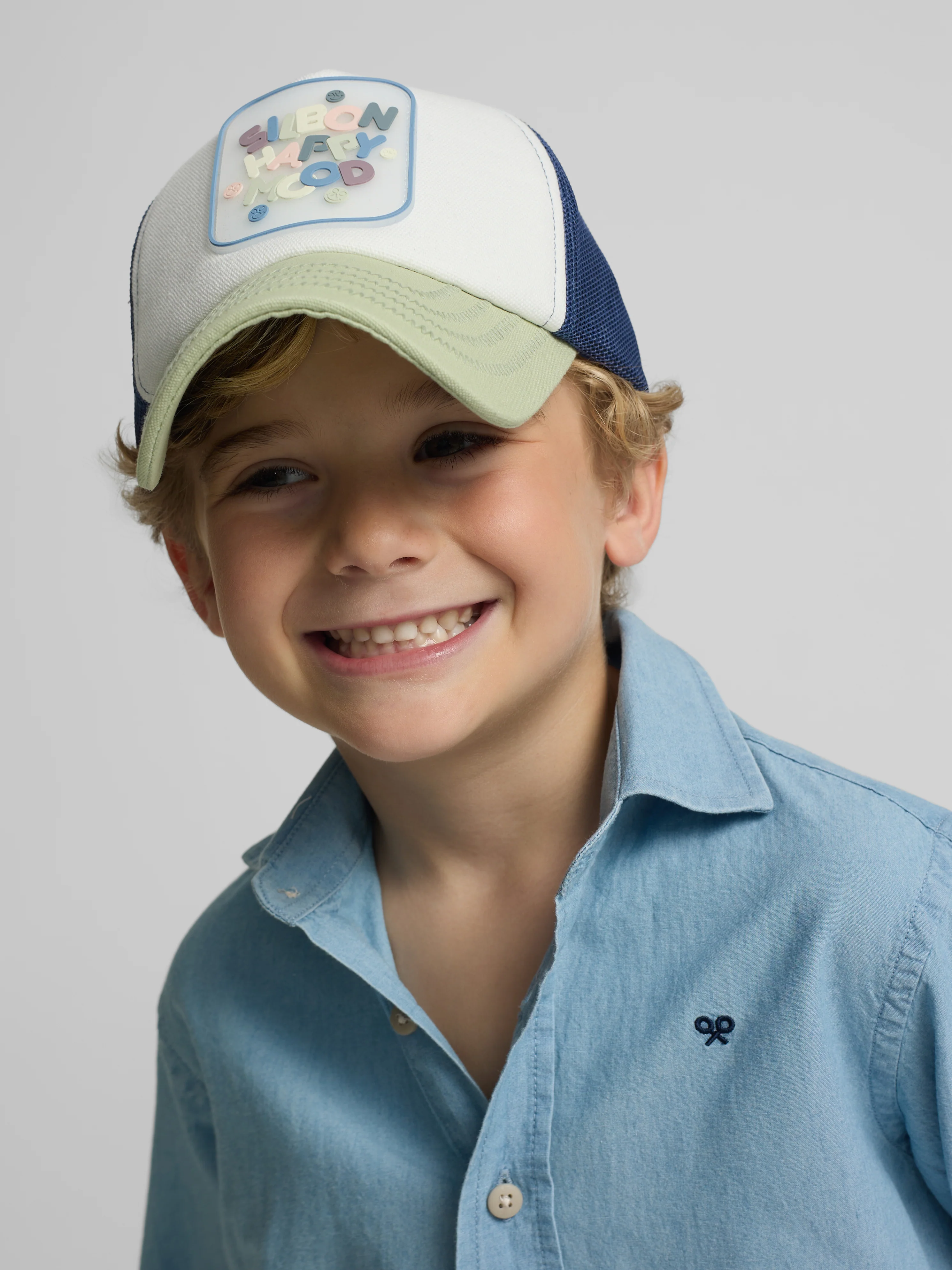 Camisa sport kids denim azul claro - Image 3