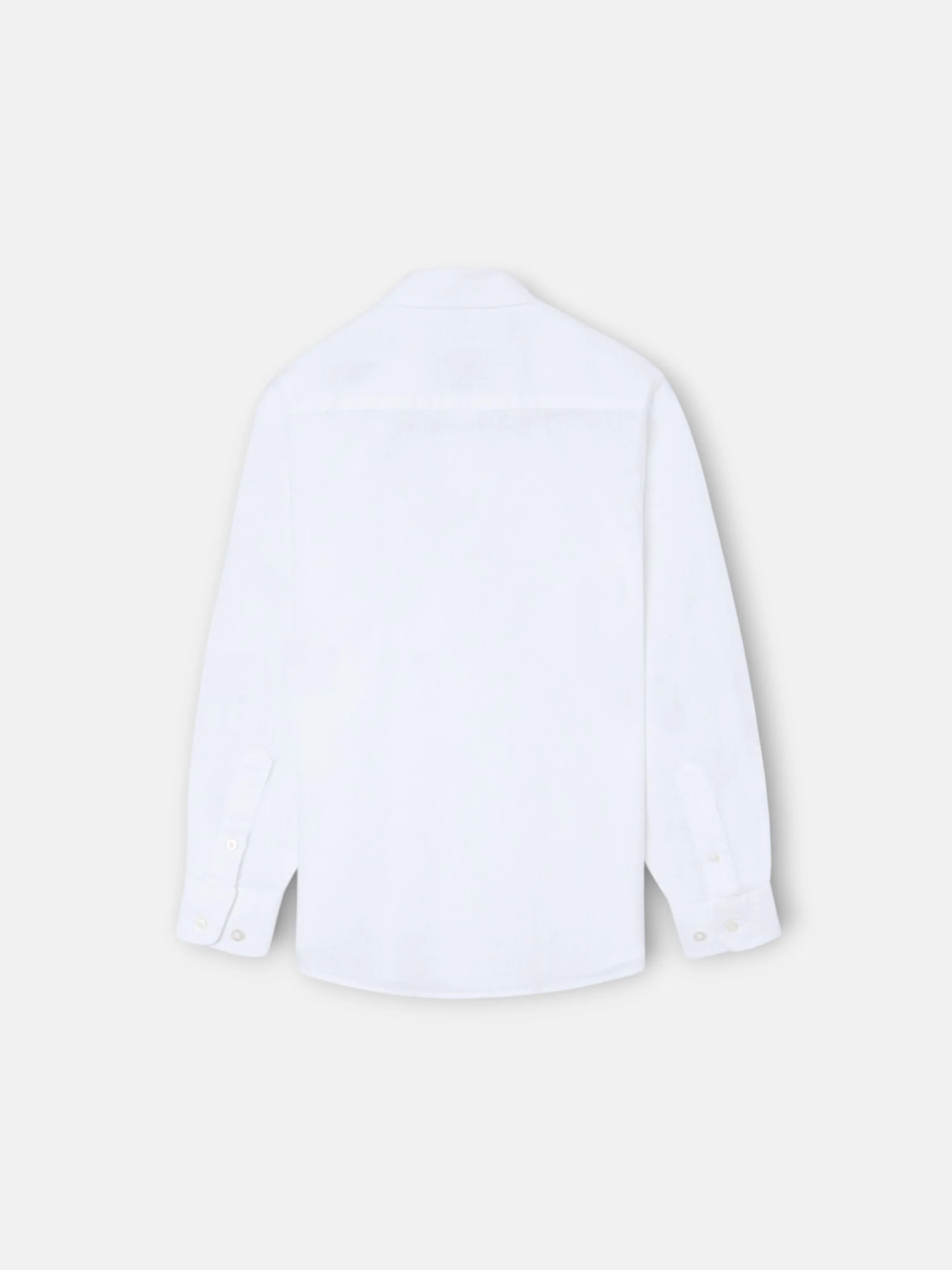 Camisa sport kids lino blanco - Image 8