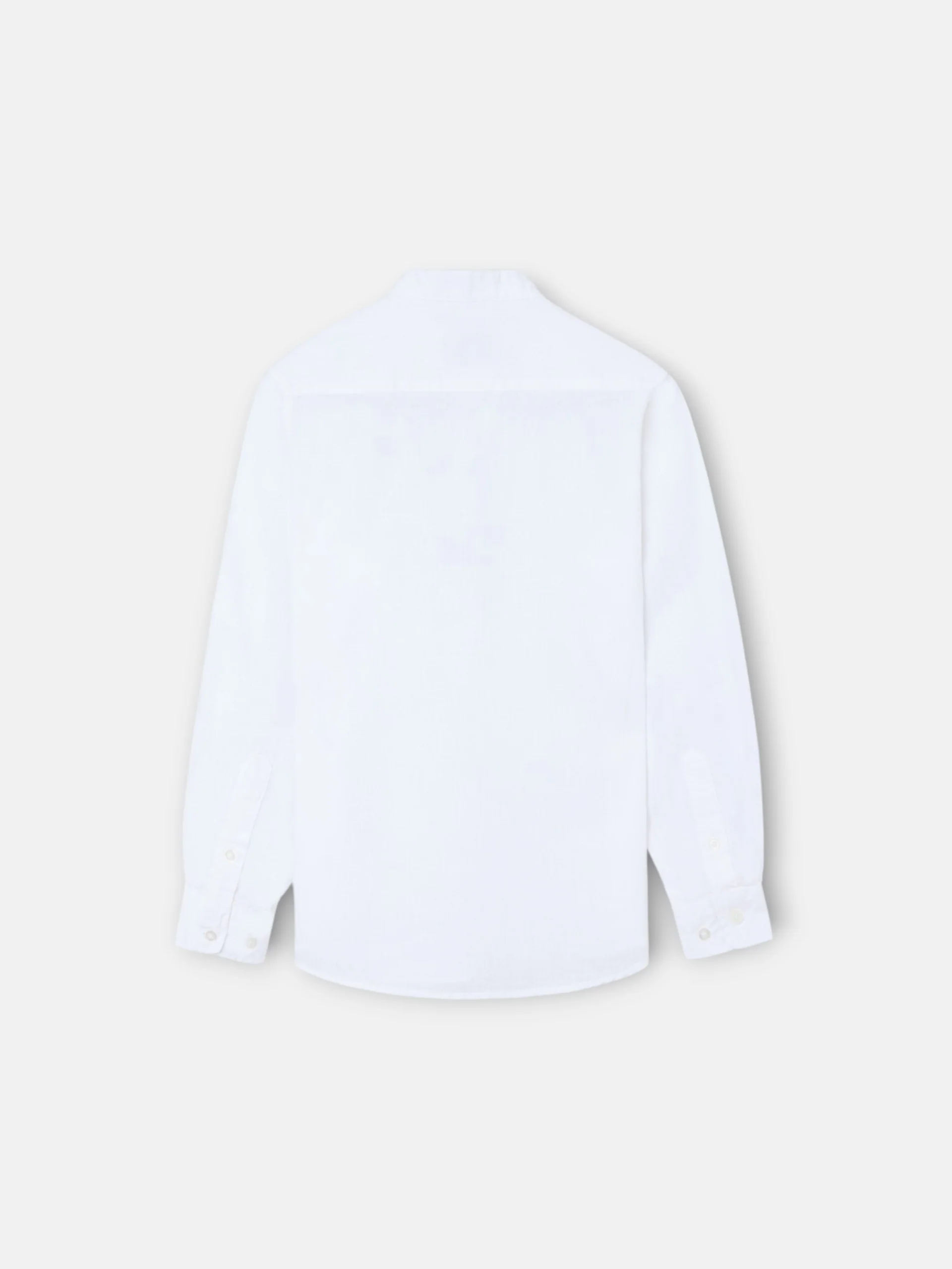 Camisa sport kids lino cuello mao blanco - Image 6