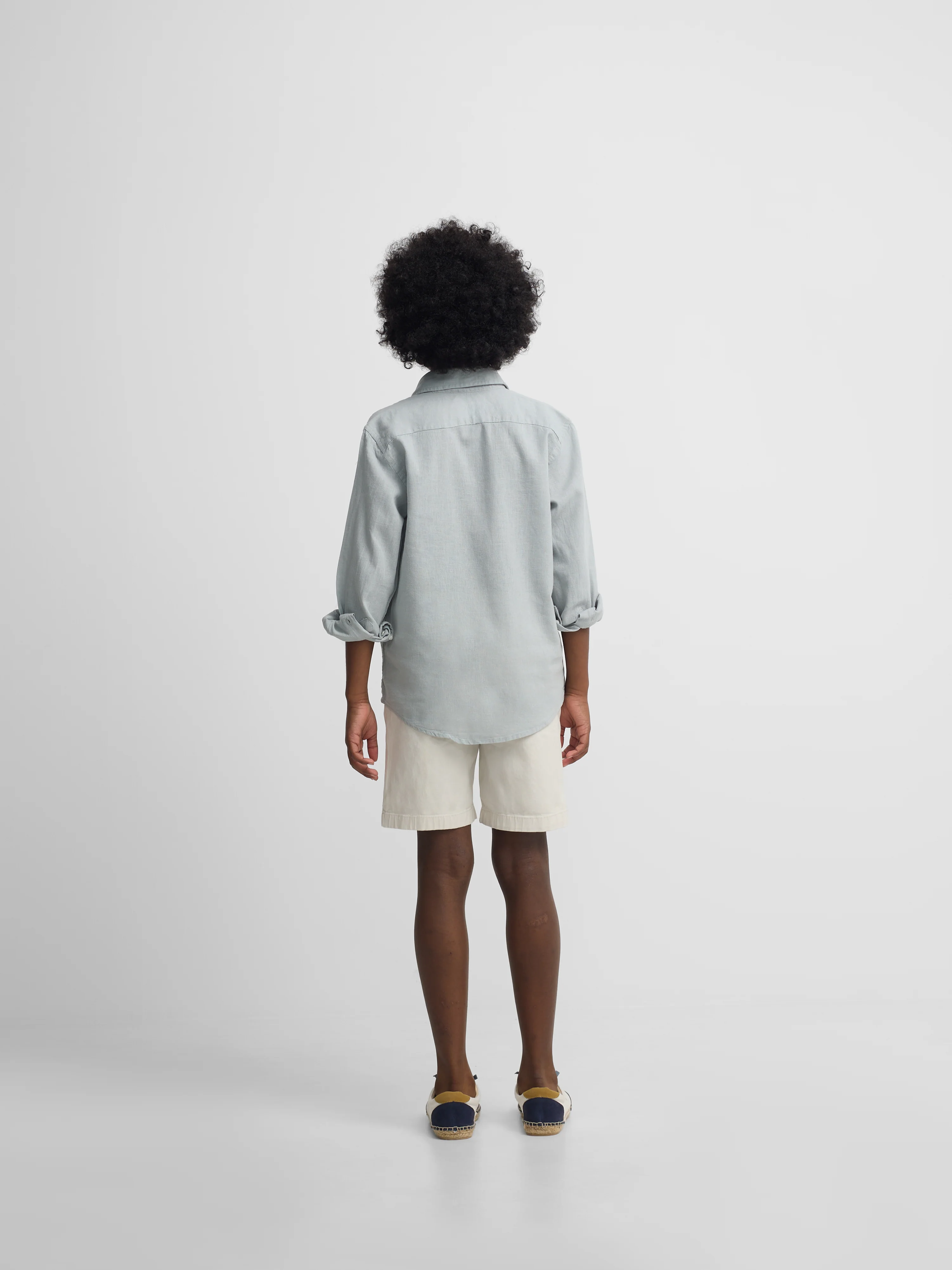 Camisa sport kids lino verde - Image 3