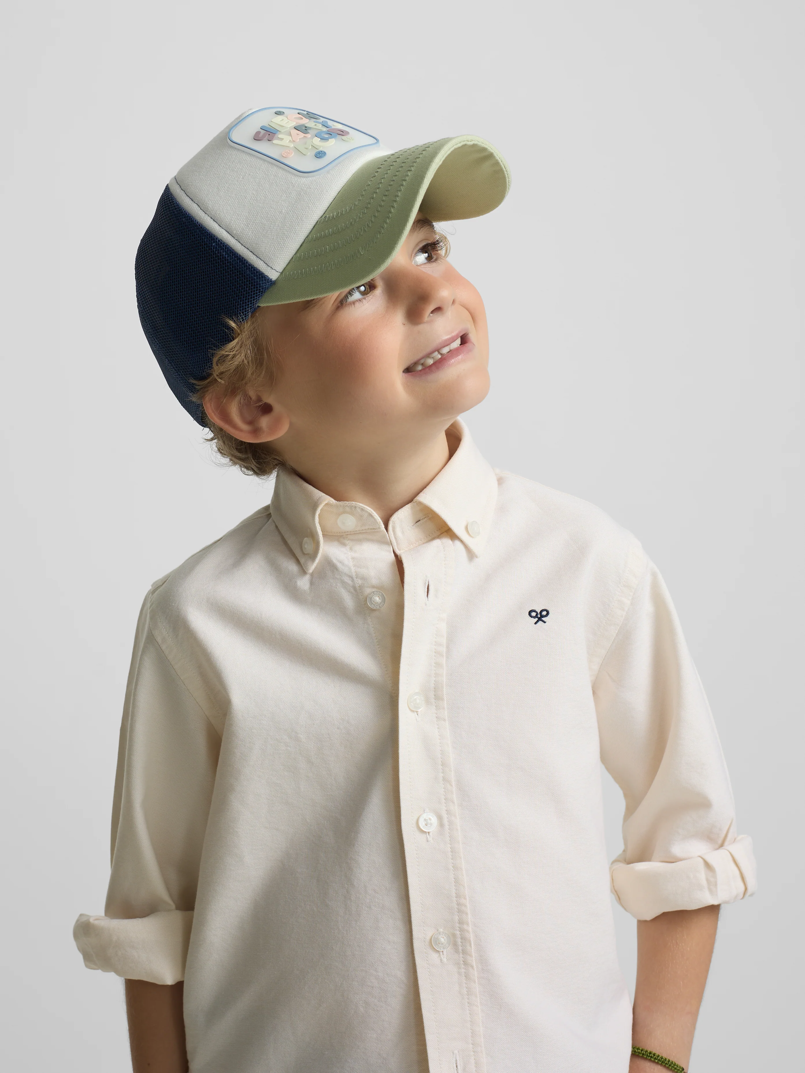 Camisa sport kids oxford amarillo - Image 3