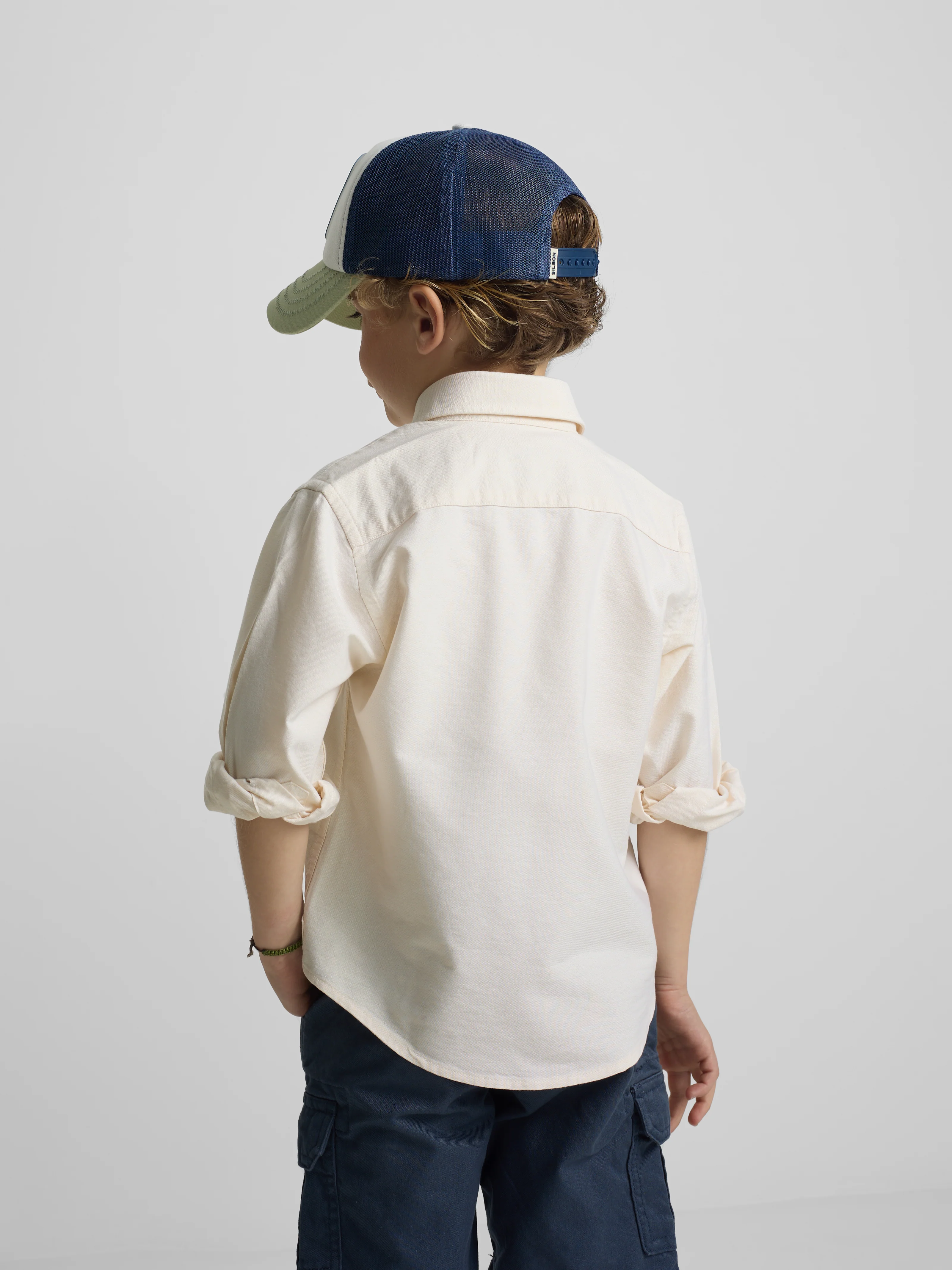 Camisa sport kids oxford amarillo - Image 4