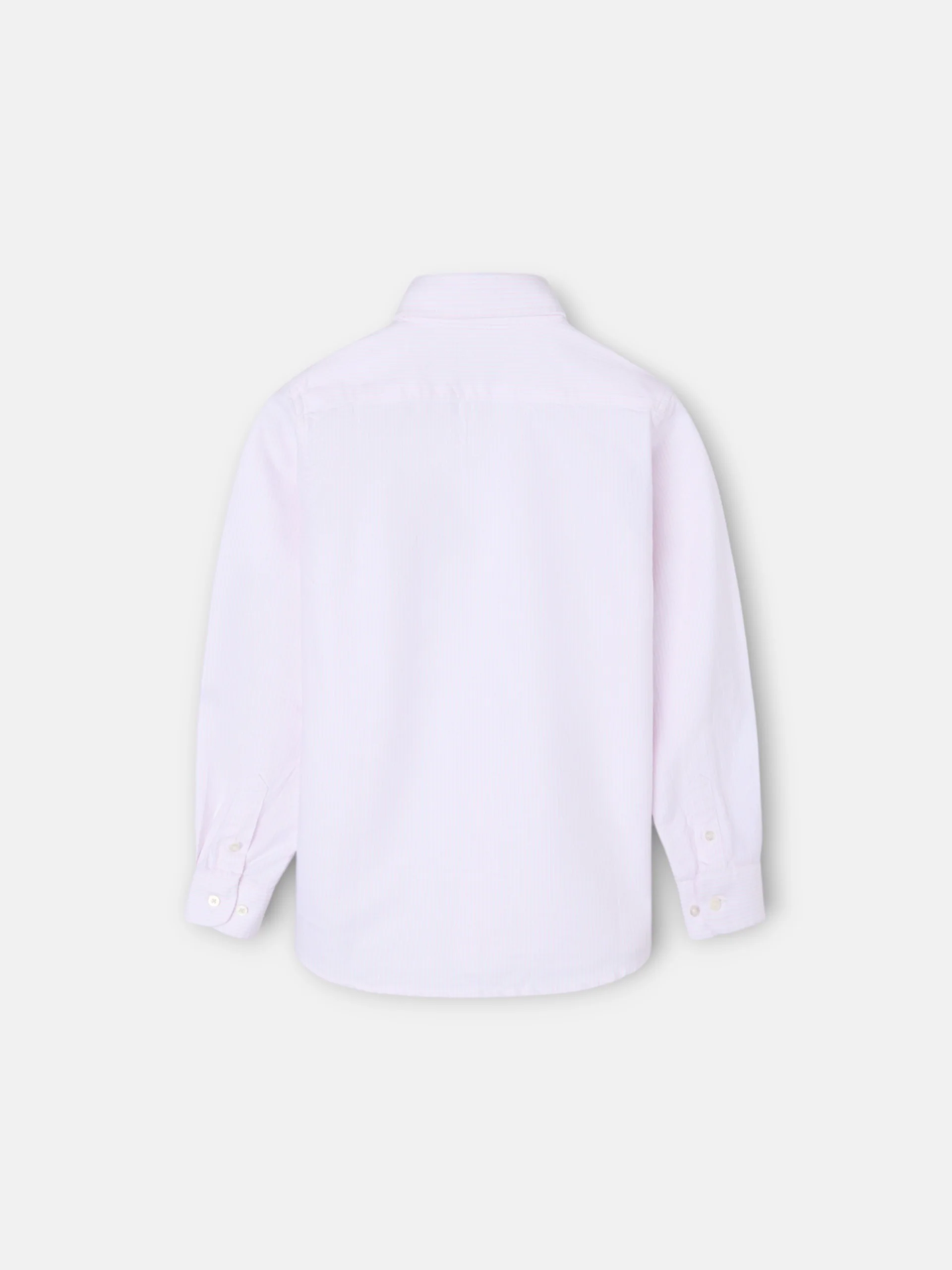 Camisa sport kids oxford raqueta rayas rosa - Image 6