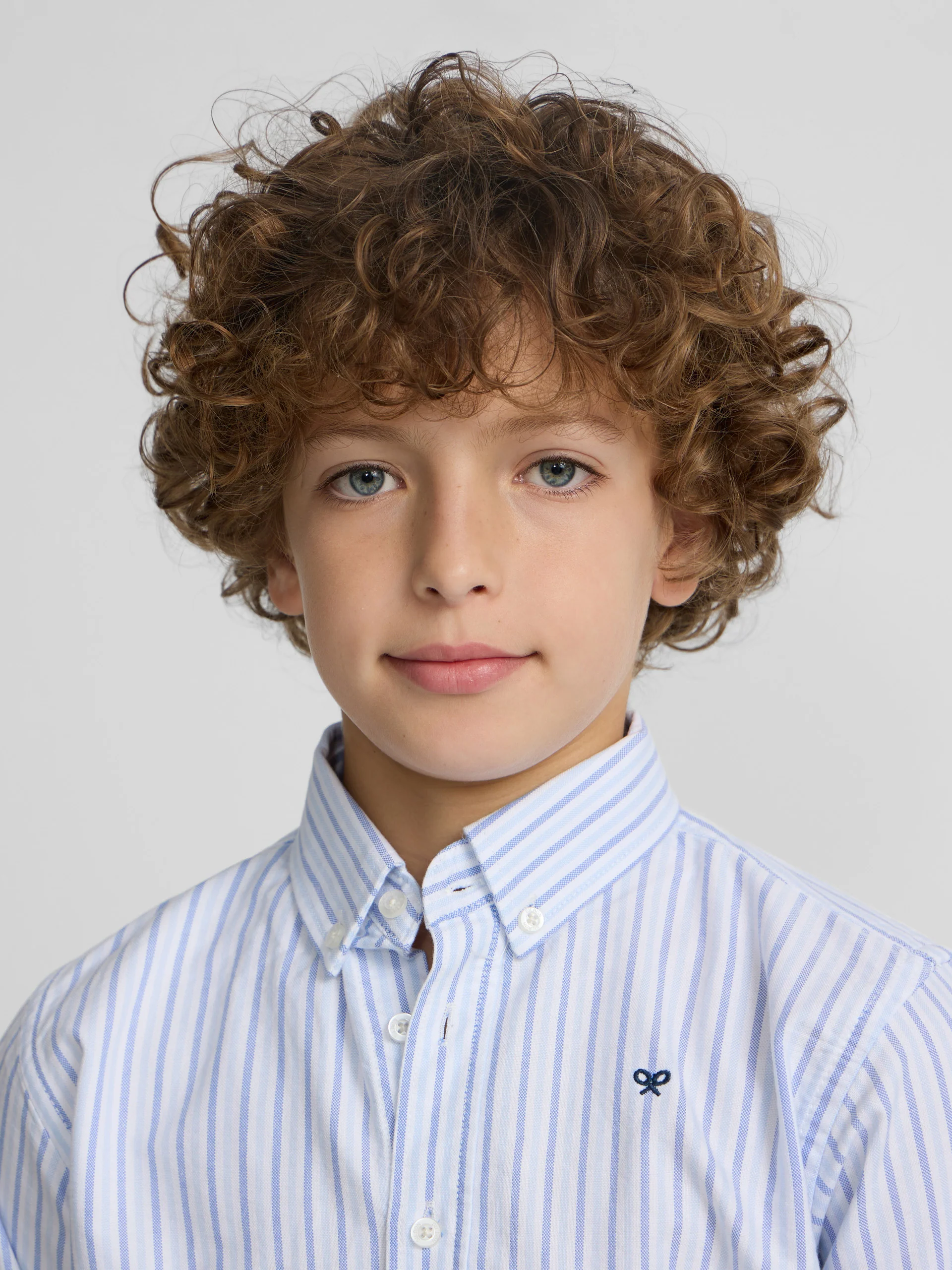Camisa sport kids oxford rayas azul navy - Image 3
