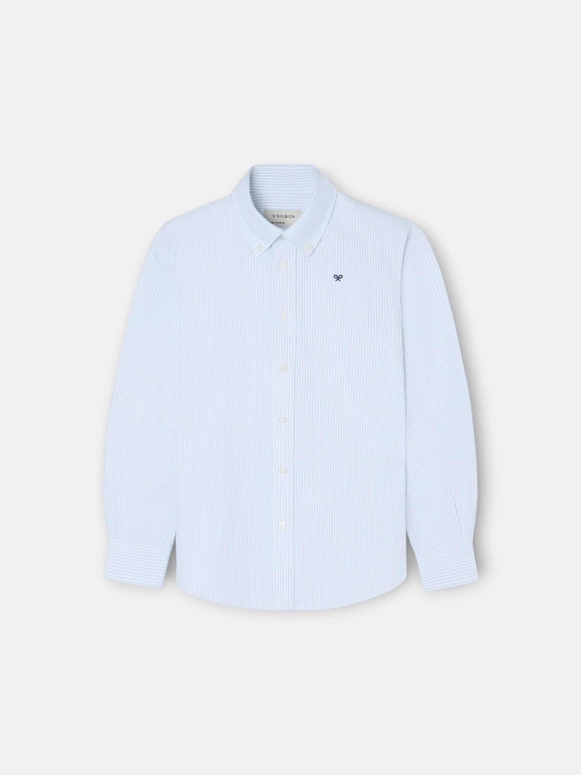 Camisa sport kids rayas oxford verde - Image 5