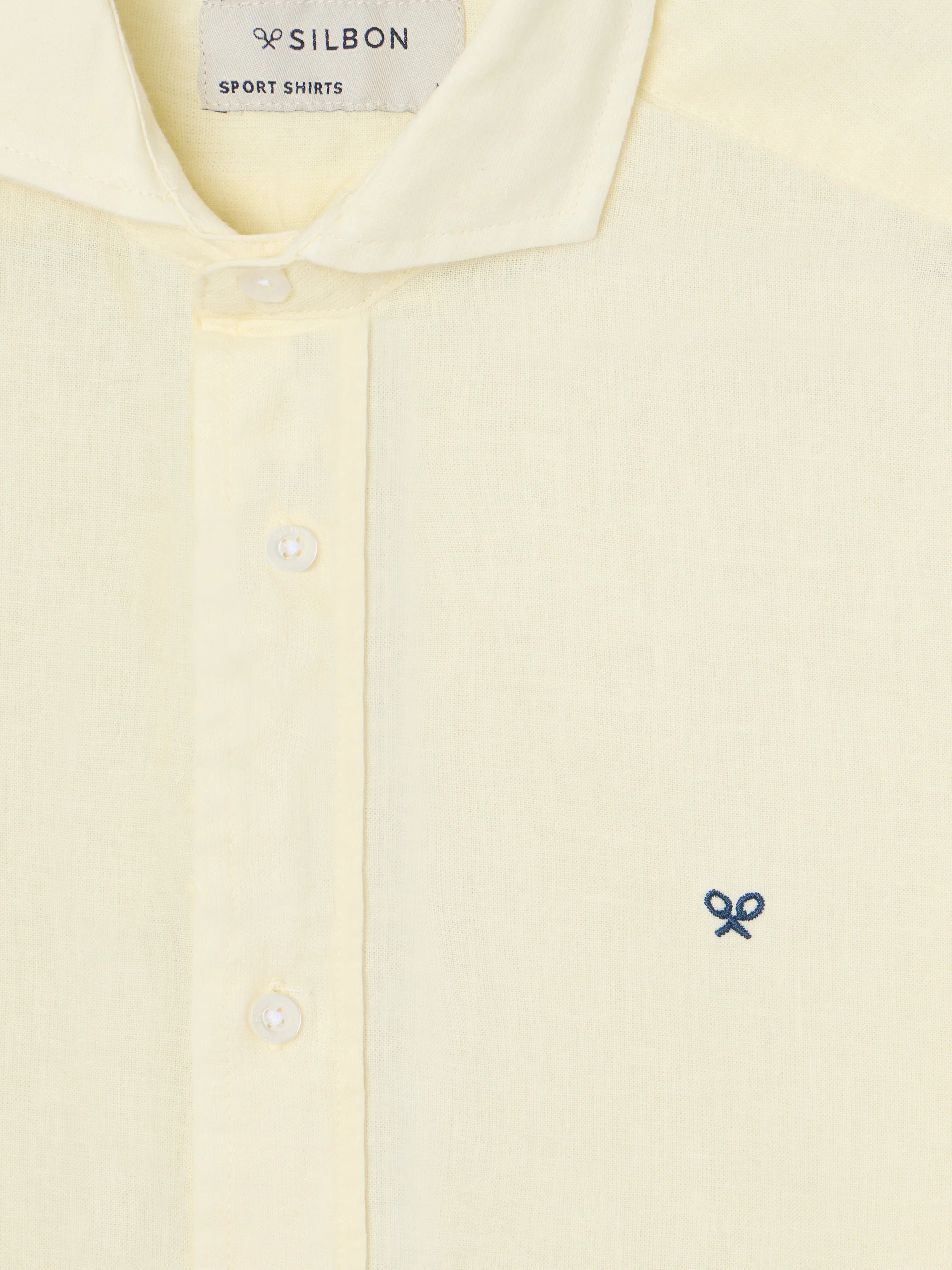 Camisa sport lino amarillo - Image 2