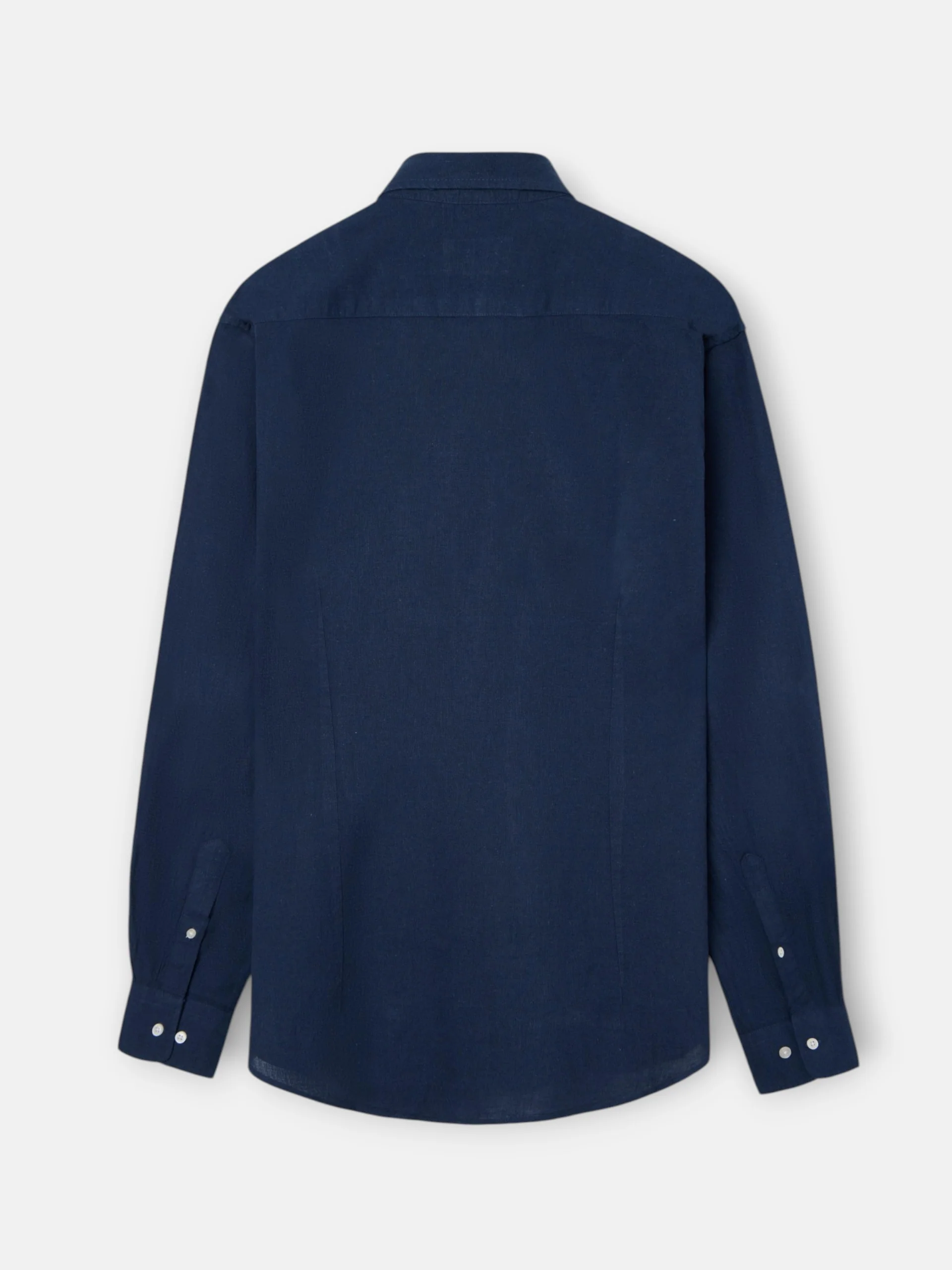 Camisa sport lino azul marino - Image 11