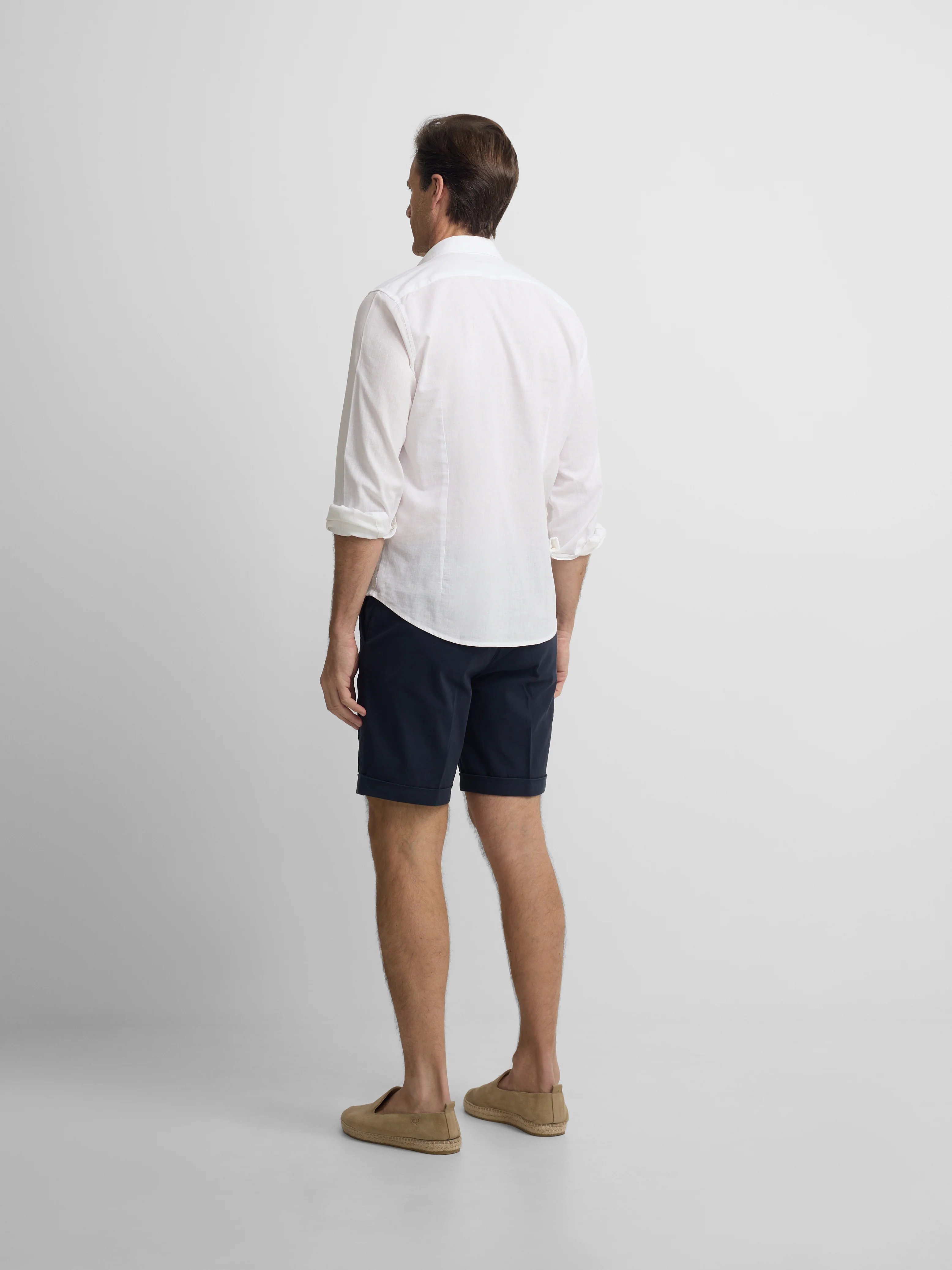 Camisa sport lino blanca - Image 7