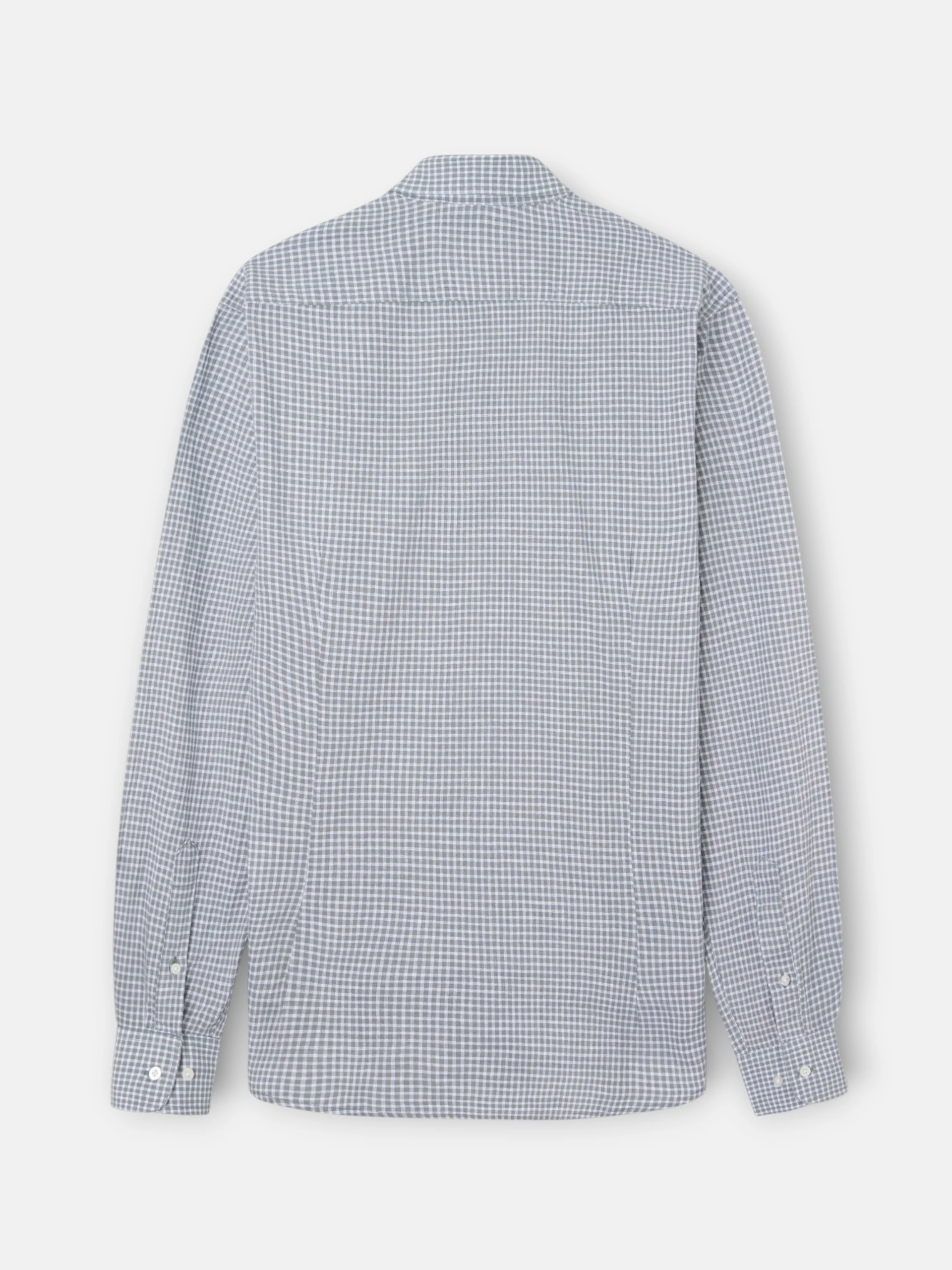 Camisa sport lino cuadros verde - Image 7