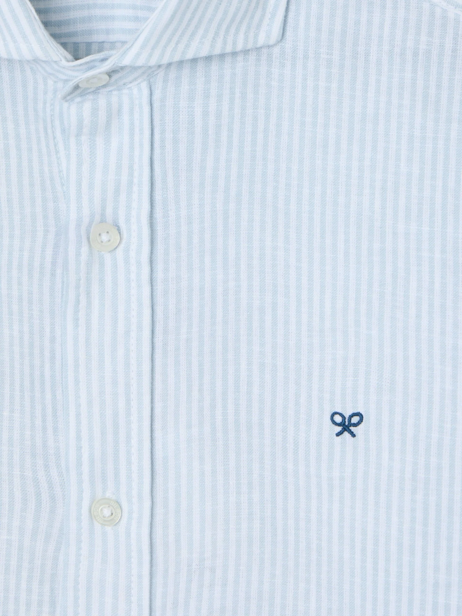Camisa sport lino rayas verde - Image 2