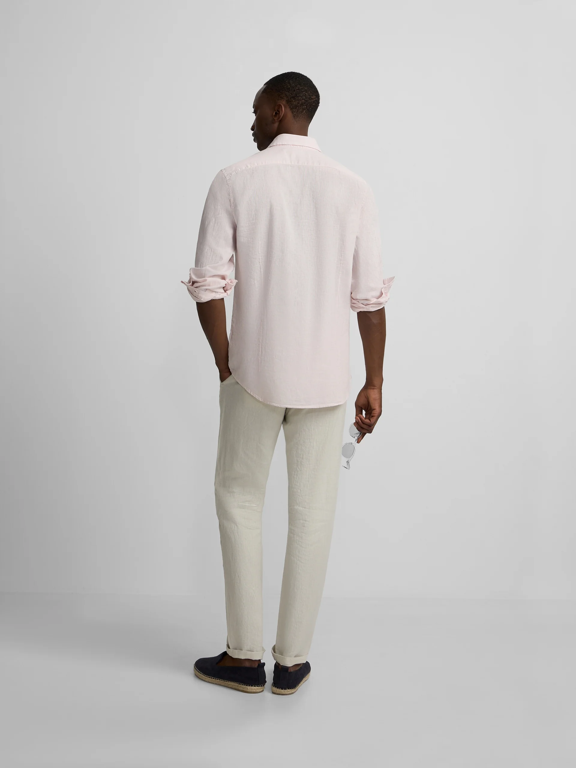 Camisa sport lino rosa - Image 6