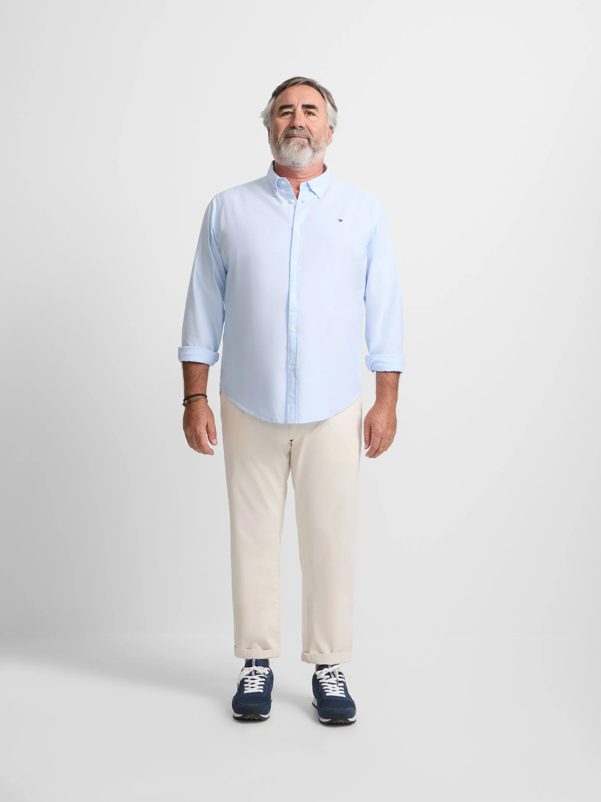 Camisa sport oxford celeste - Image 11
