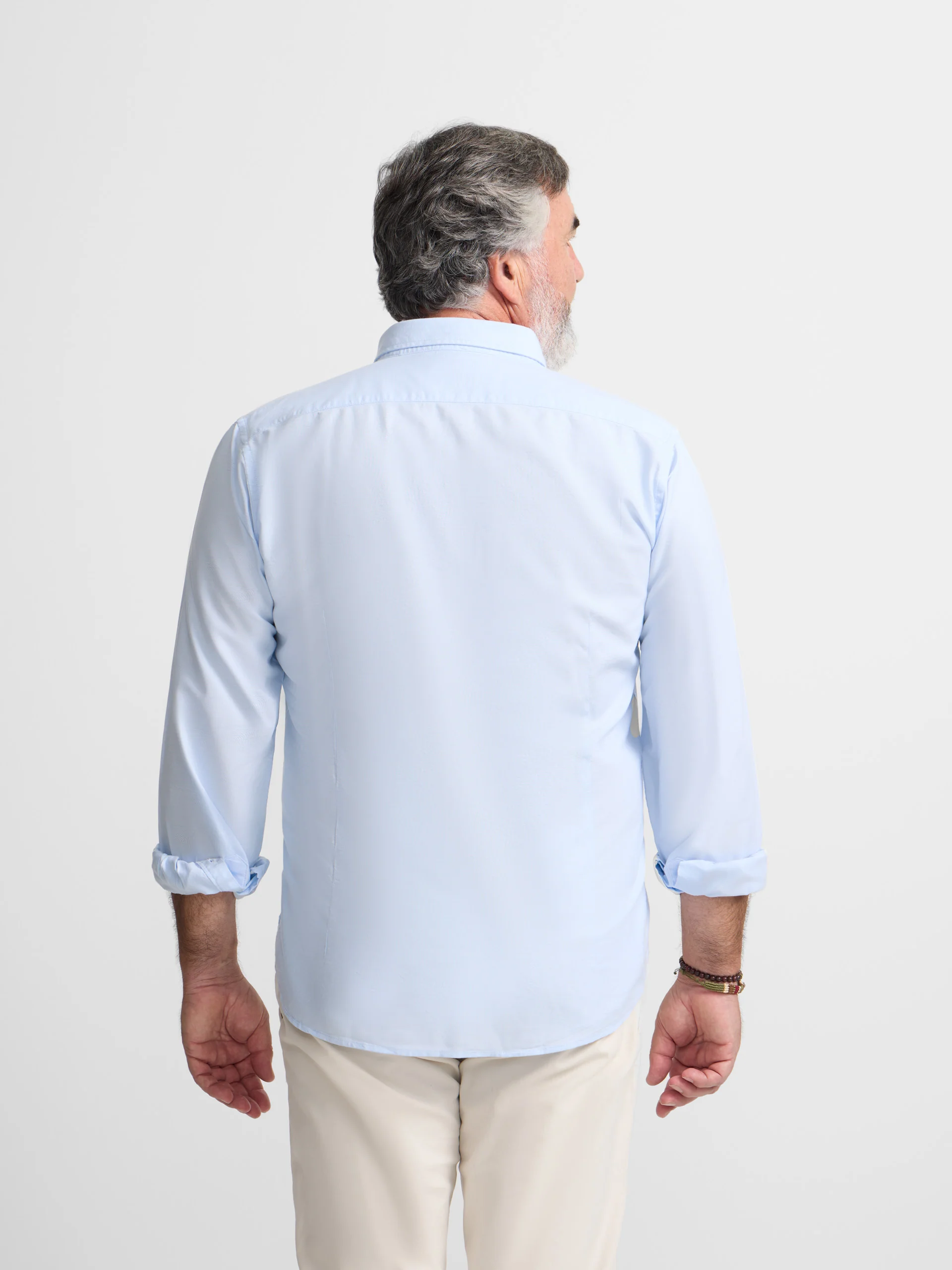 Camisa sport oxford celeste - Image 12