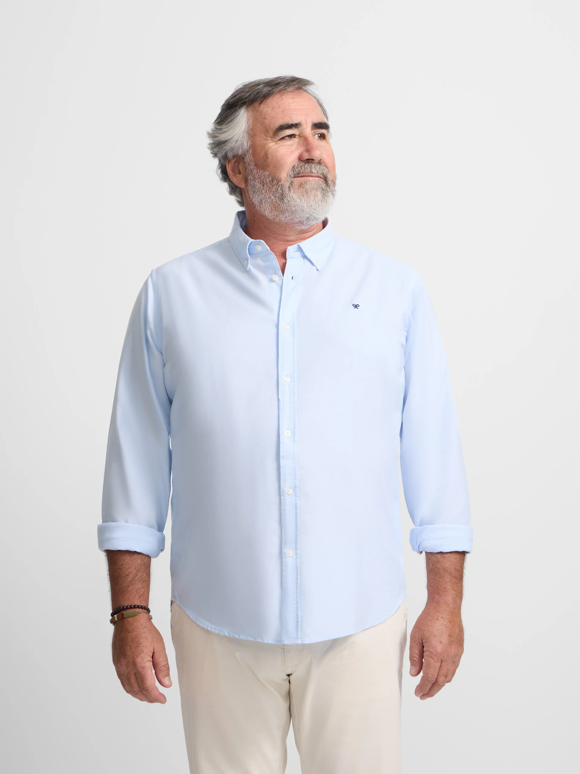 Camisa sport oxford celeste - Image 5