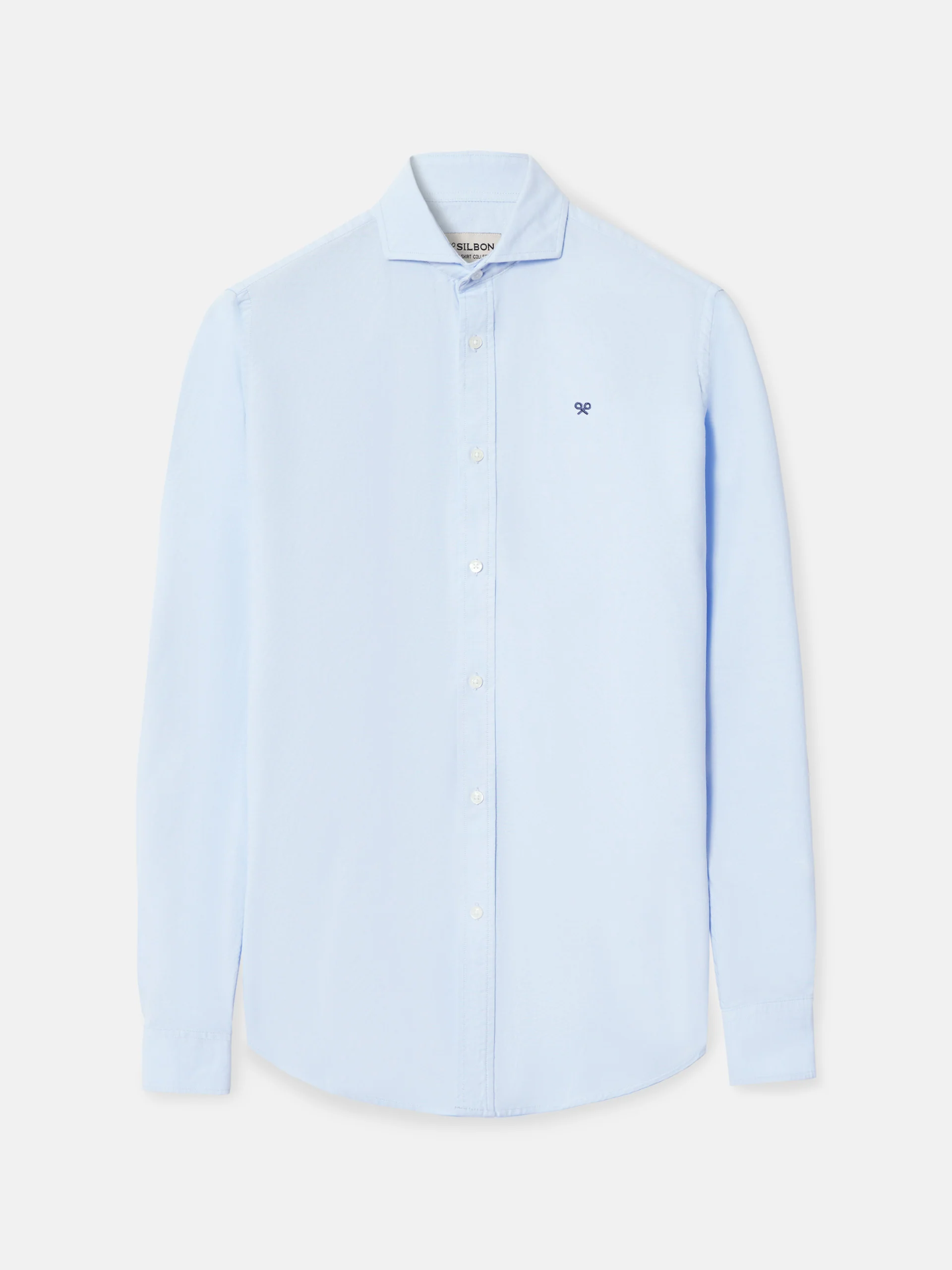 Camisa sport oxford cutaway celeste - Image 5