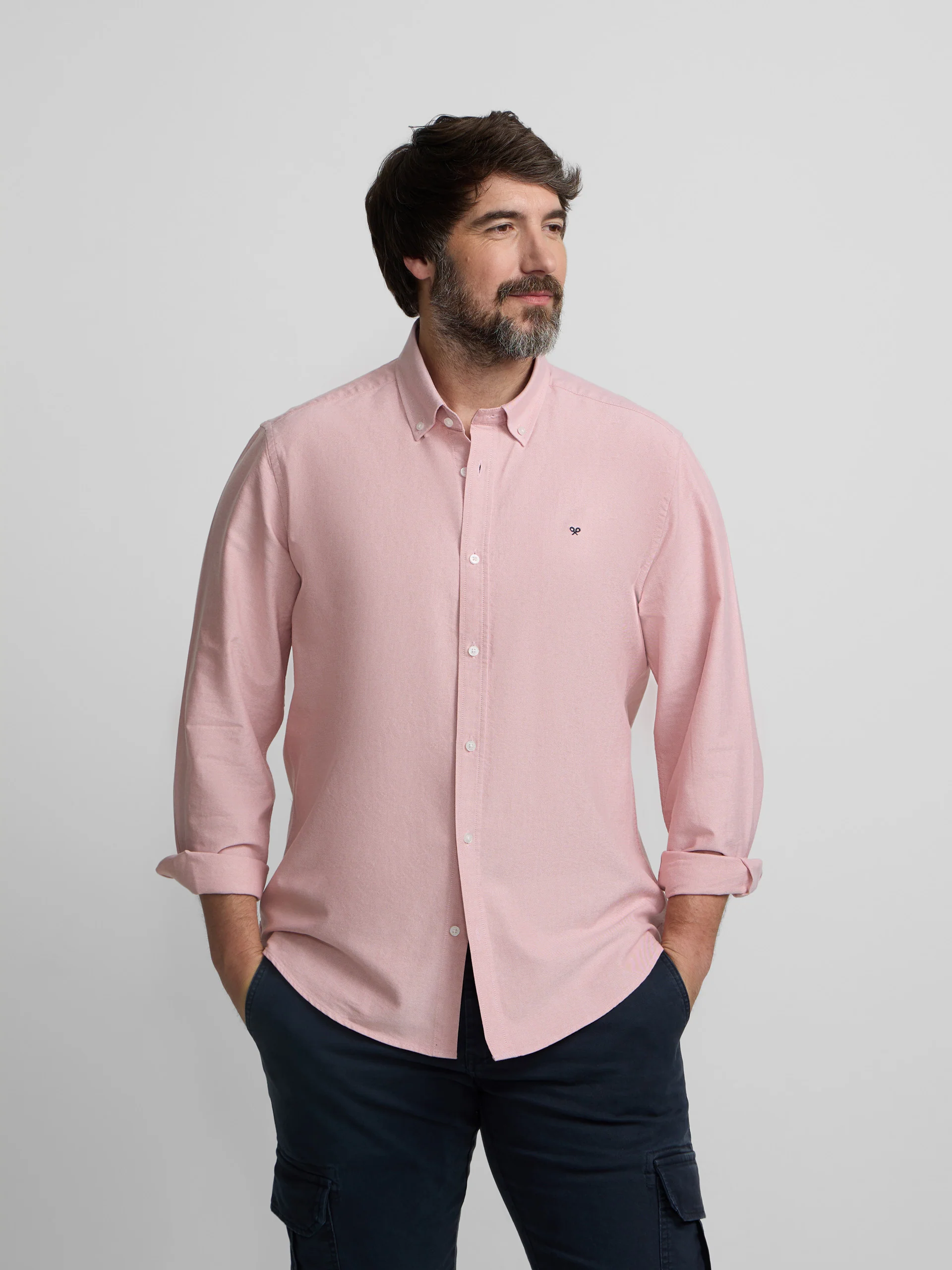 Camisa sport oxford coral - Image 5