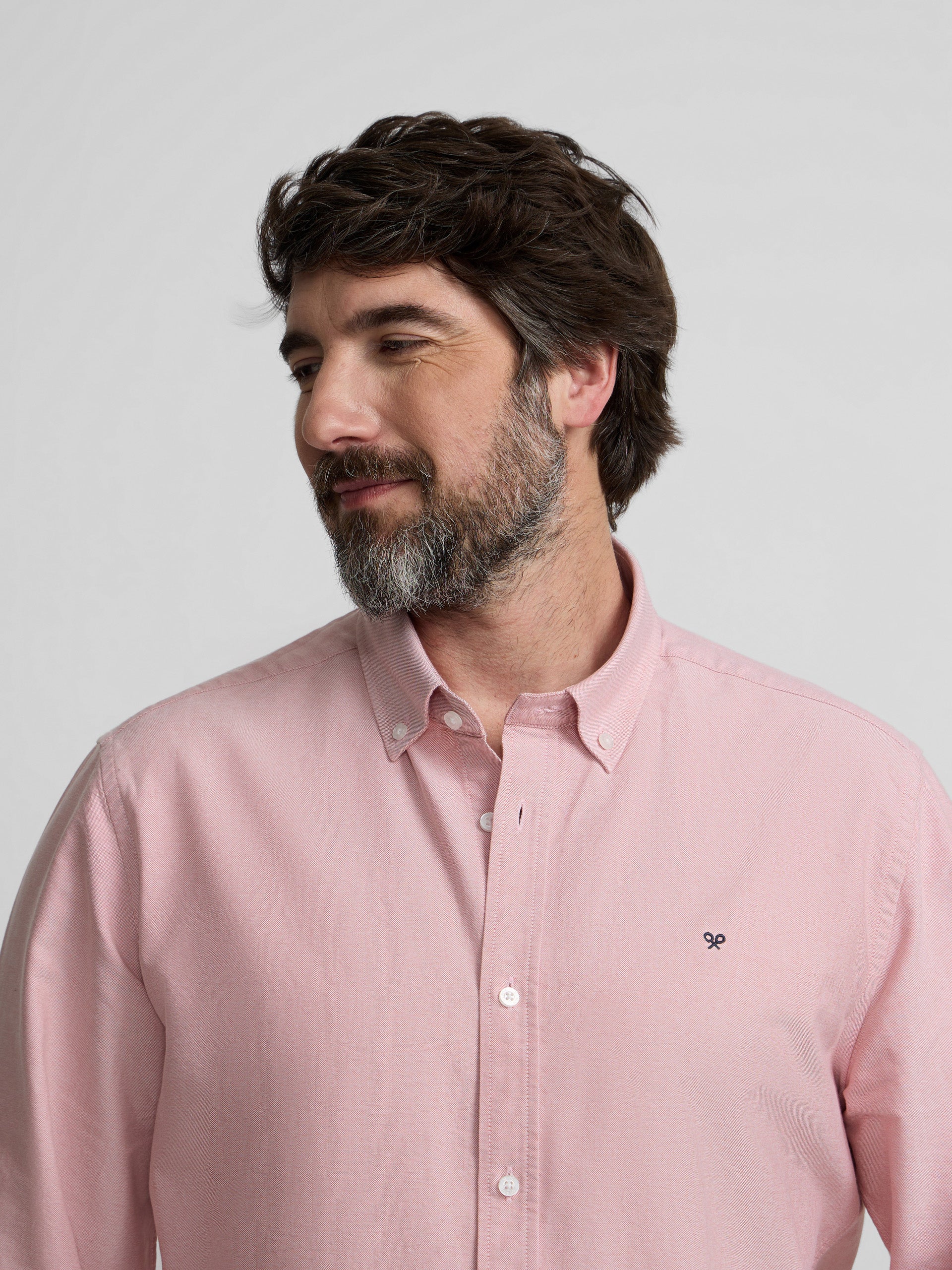 Camisa sport oxford coral - Image 8