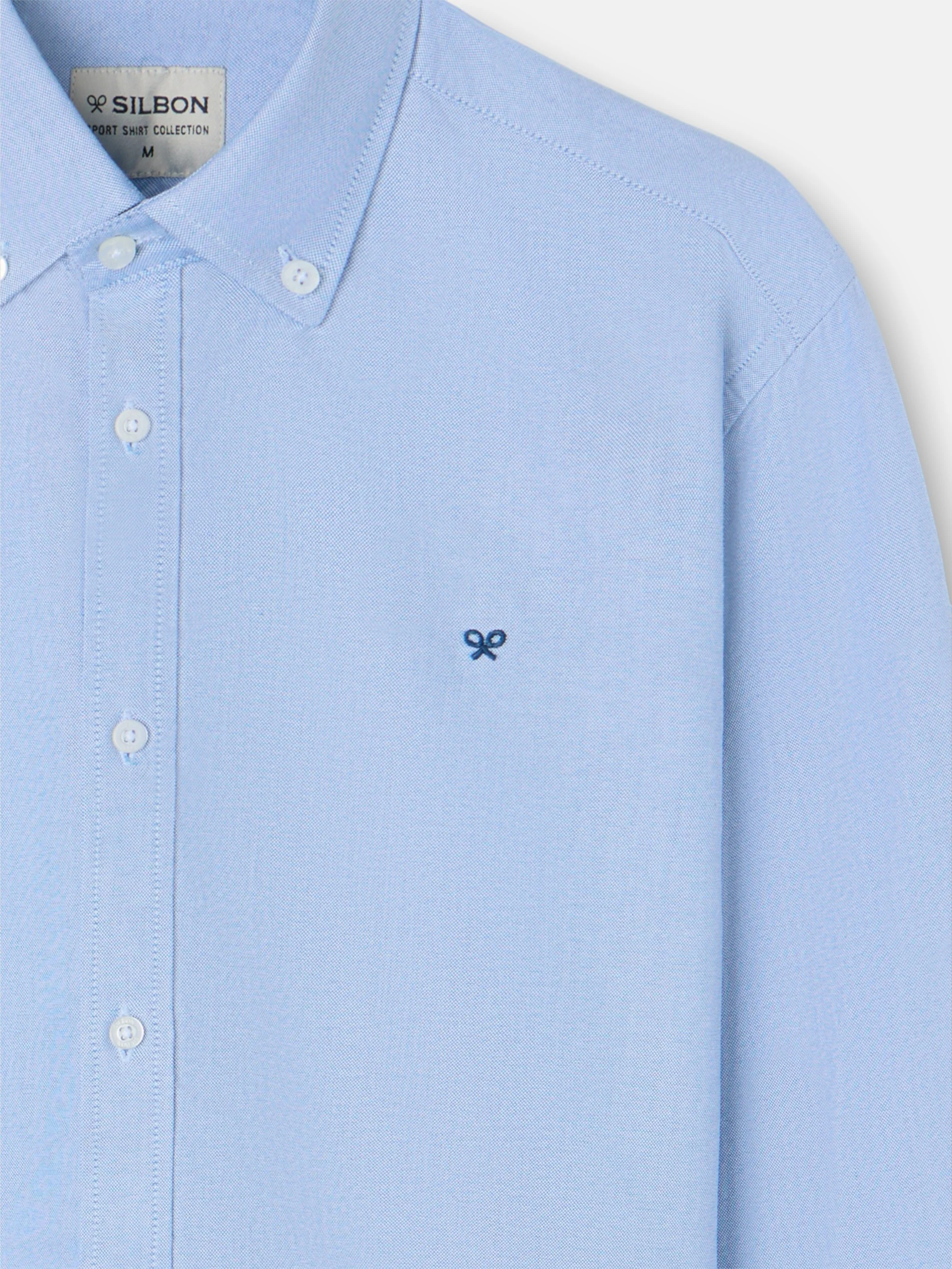 Camisa sport oxford raqueta azul medio - Image 2