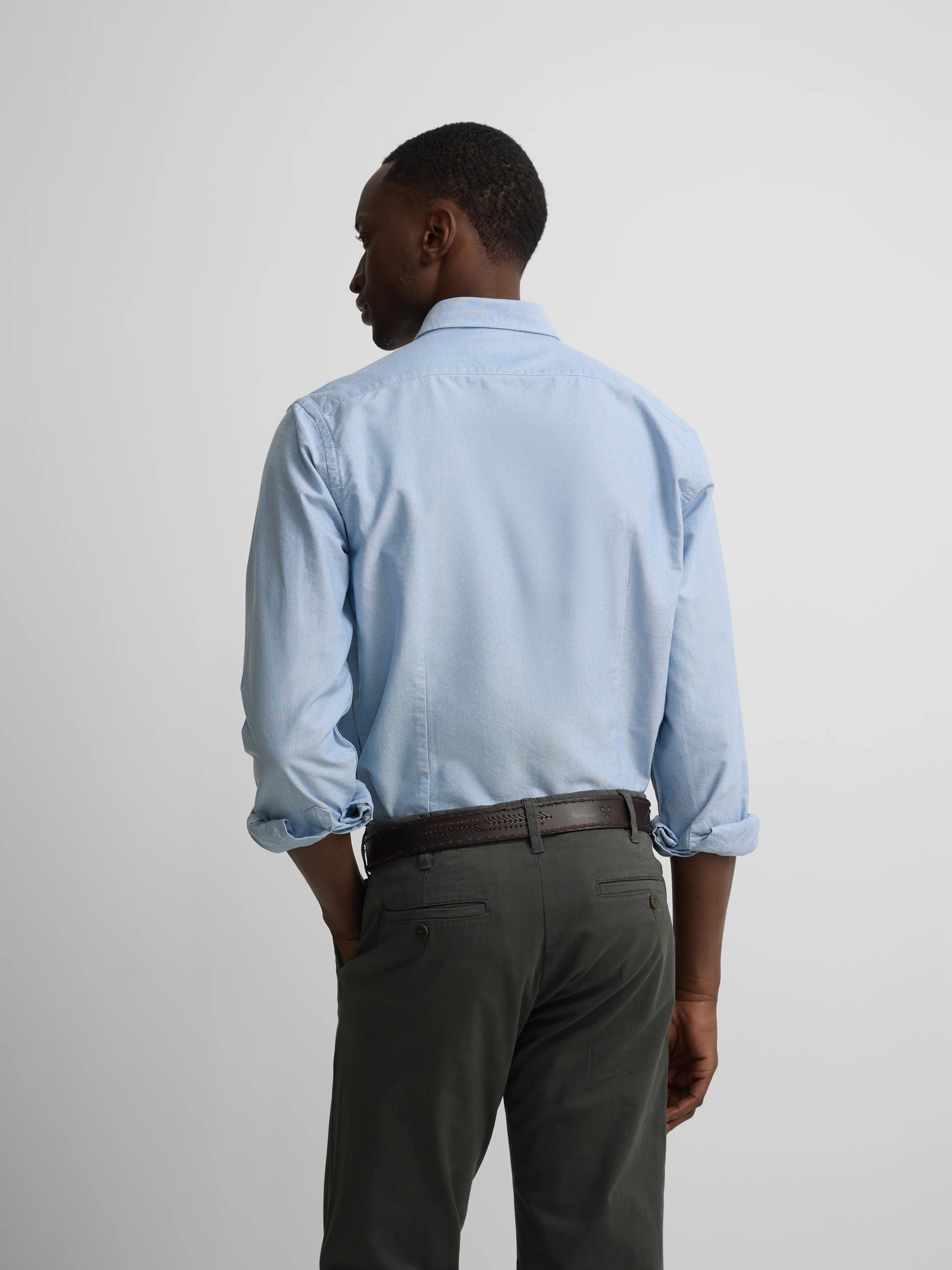 Camisa sport oxford raqueta azul medio - Image 4