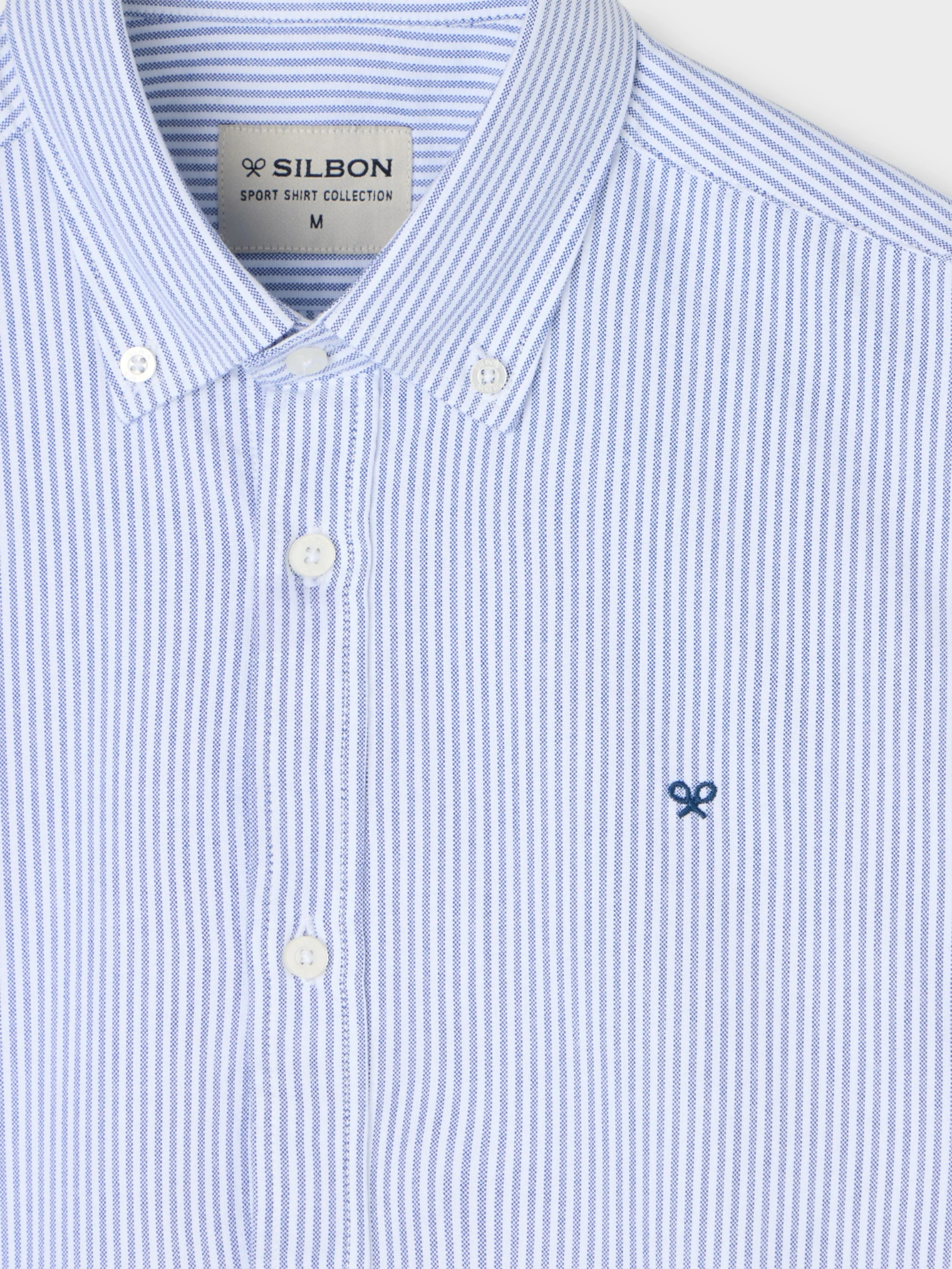Camisa sport oxford raqueta rayas navy - Image 2