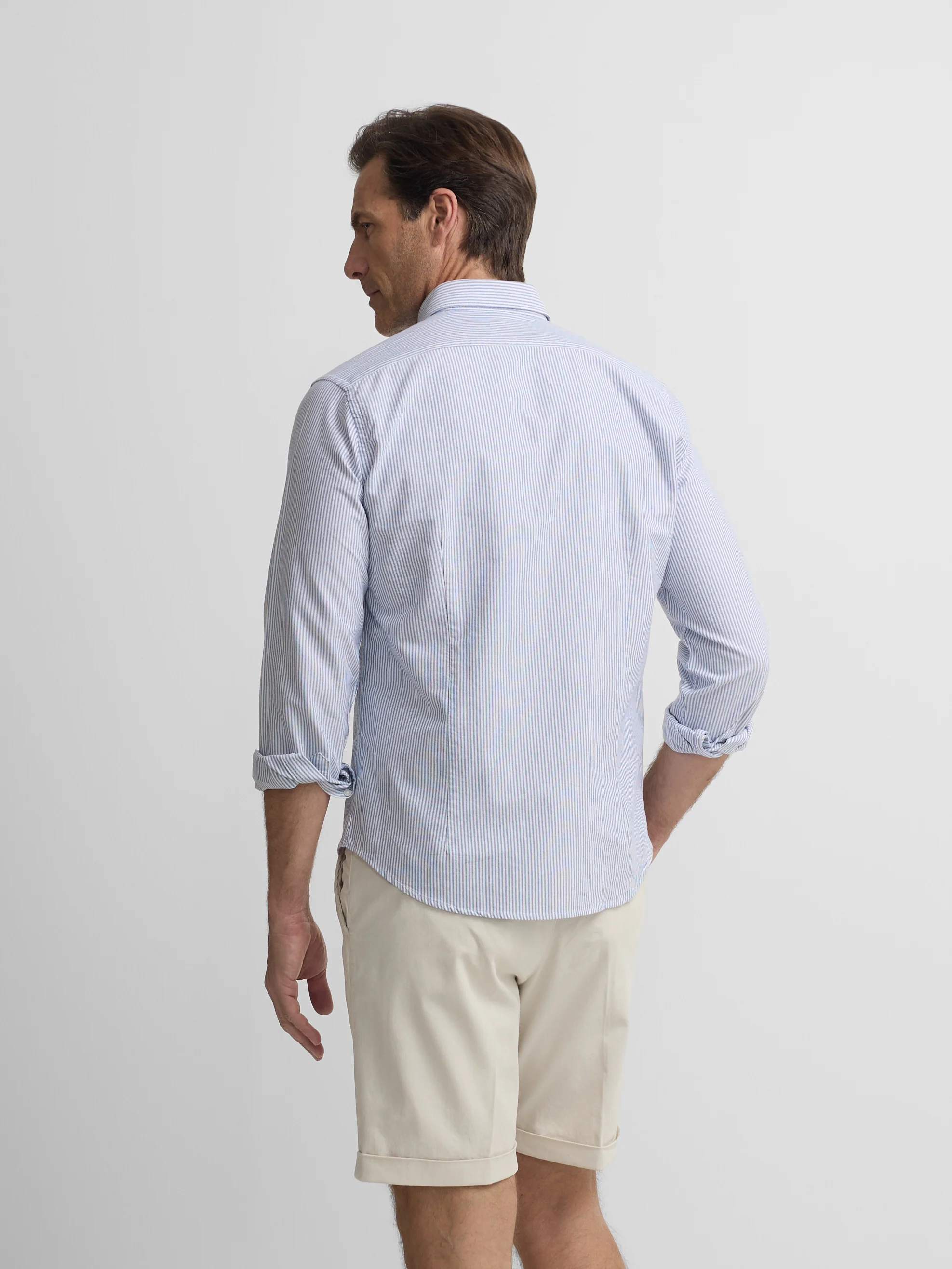 Camisa sport oxford raqueta rayas navy - Image 6