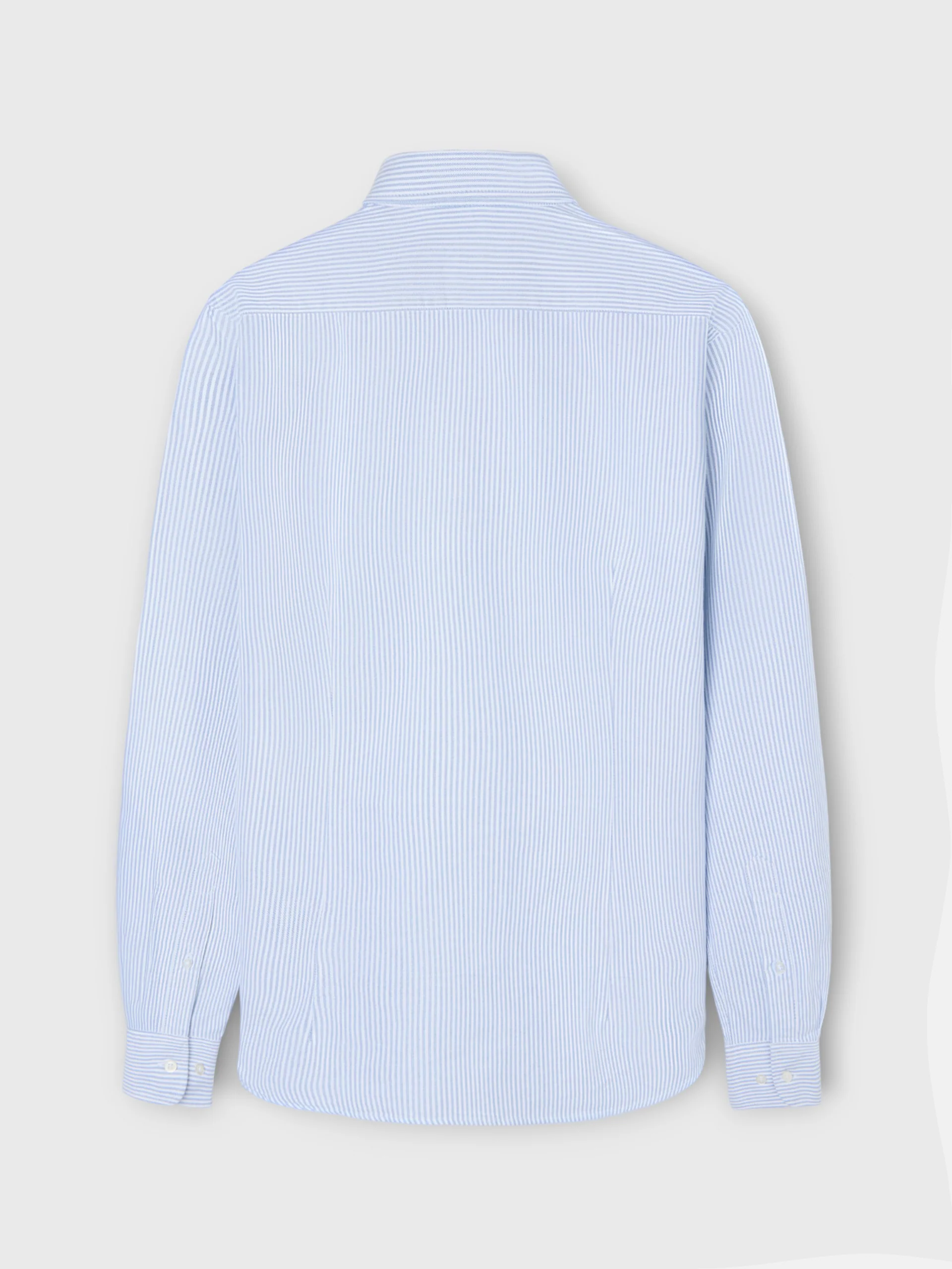 Camisa sport oxford raquetas rayas azul medio - Image 8