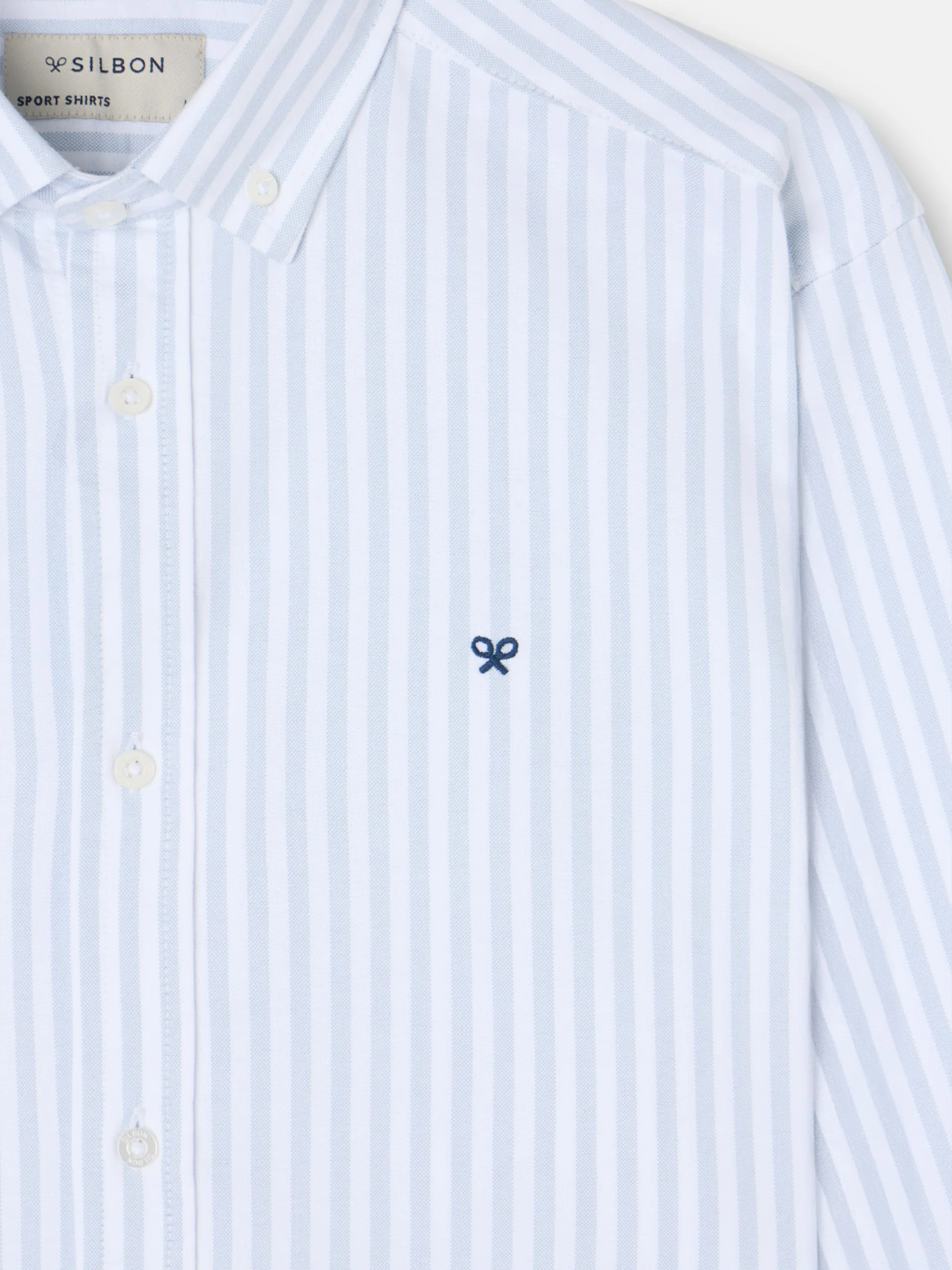Camisa sport oxford raya media verde claro - Image 2