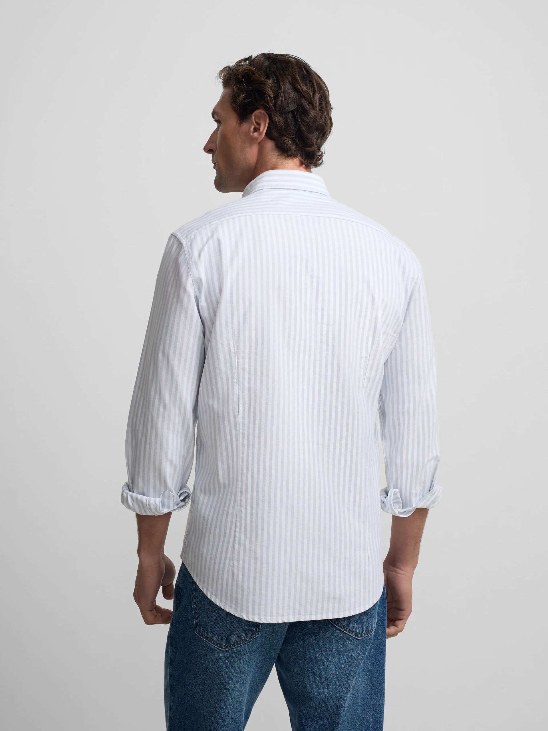 Camisa sport oxford raya media verde claro - Image 4