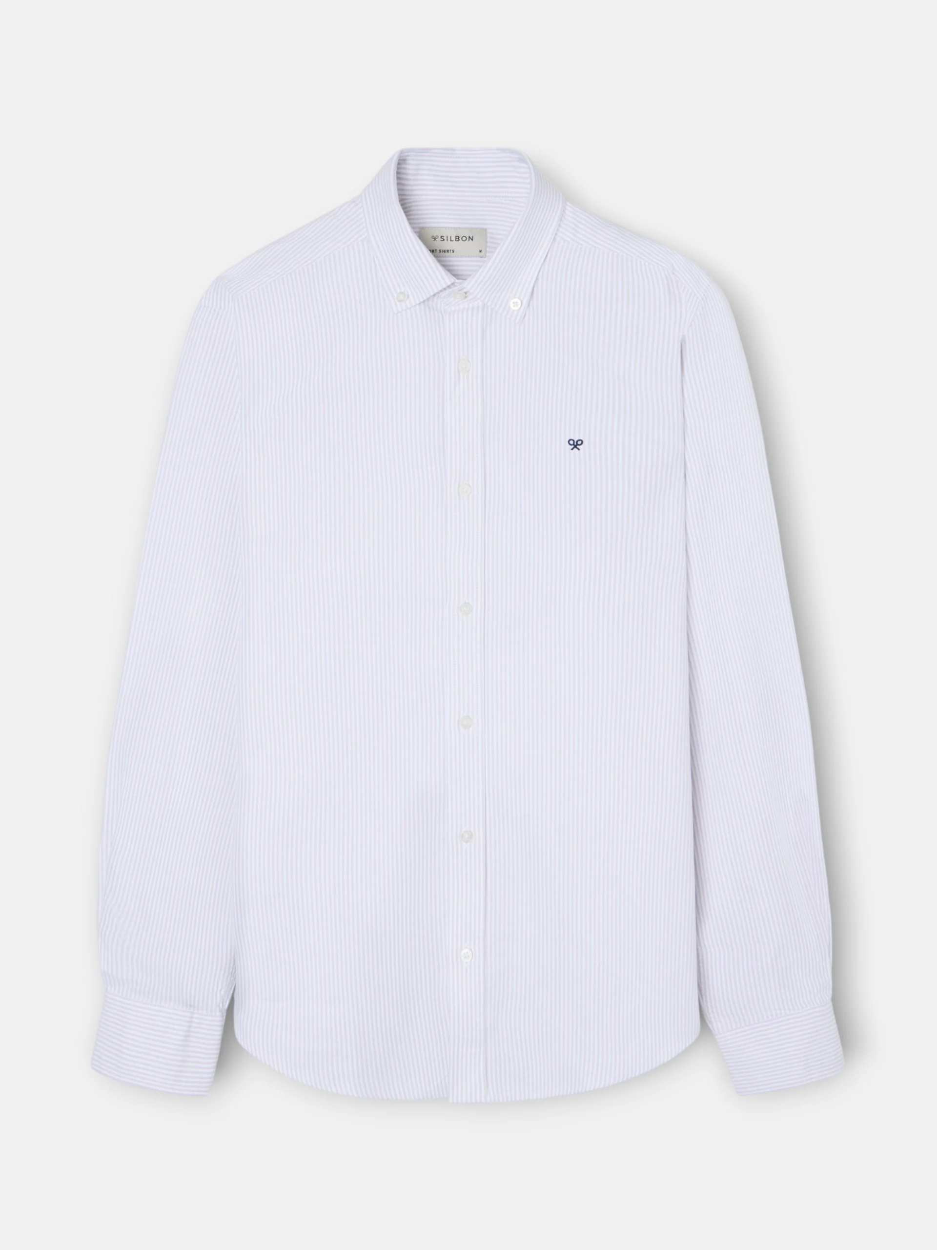 Camisa sport oxford rayas beige - Image 8