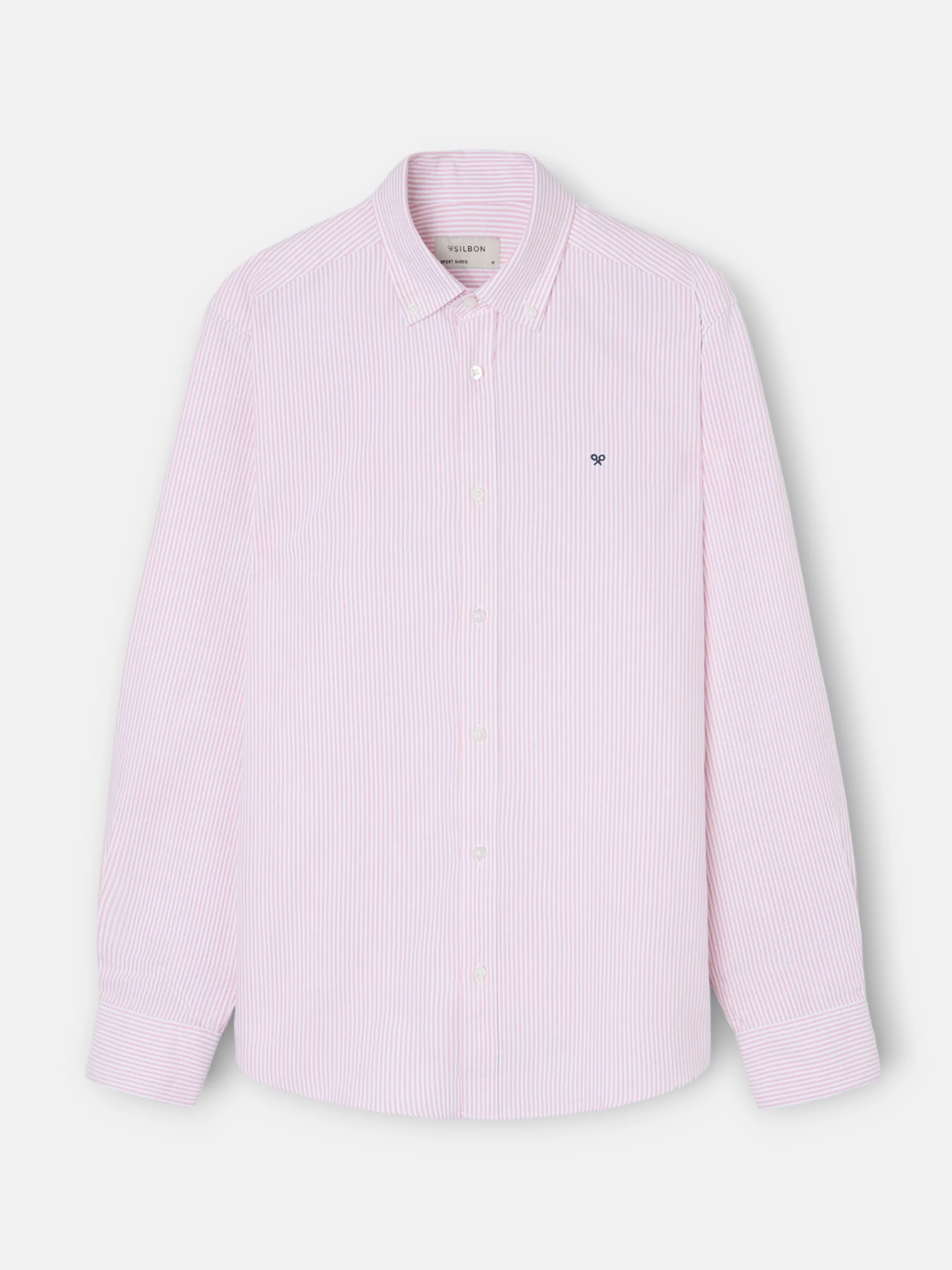 Camisa sport oxford rayas coral - Image 5