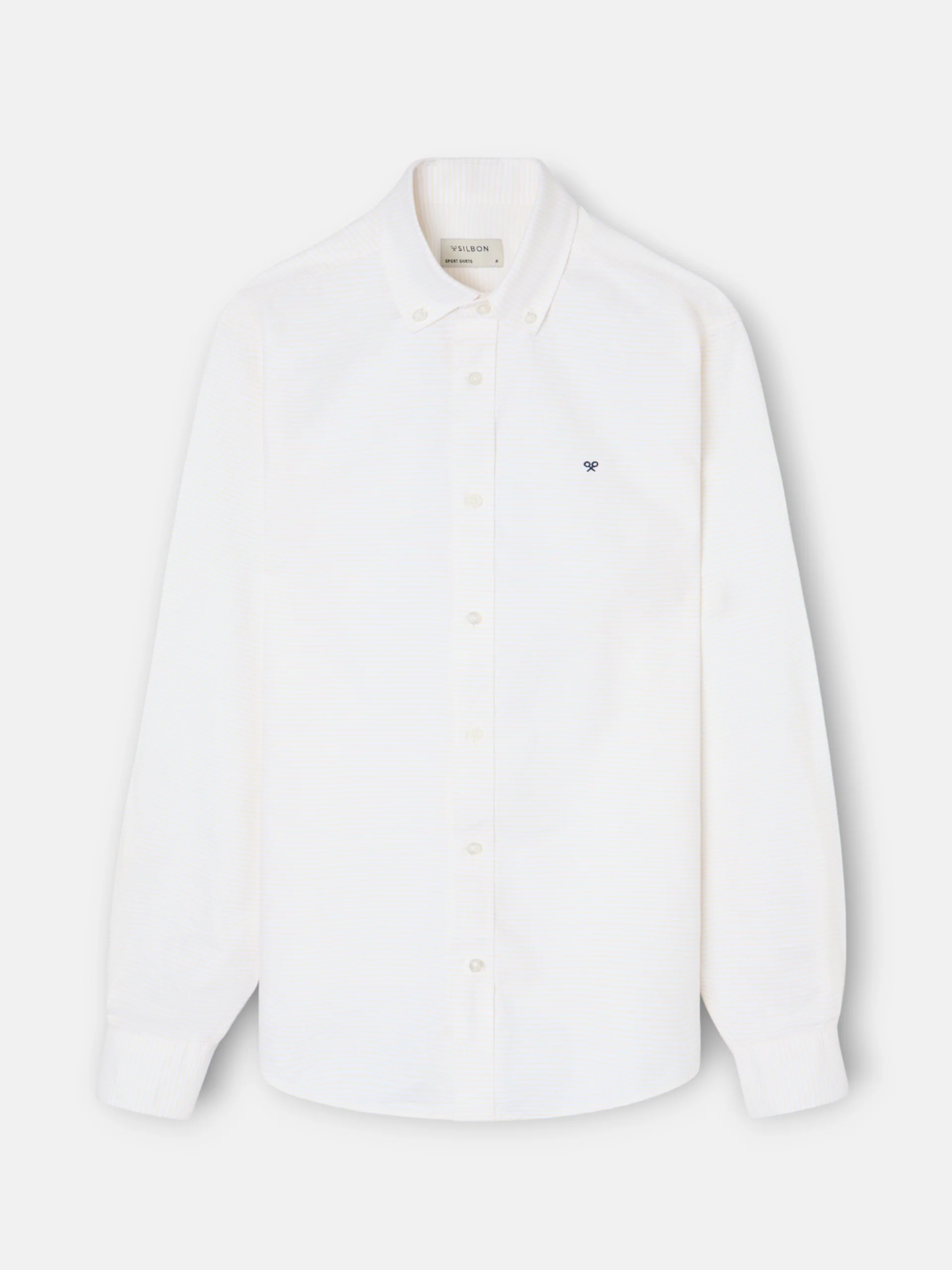 Camisa sport oxford rayas horizontales amarillo - Image 8