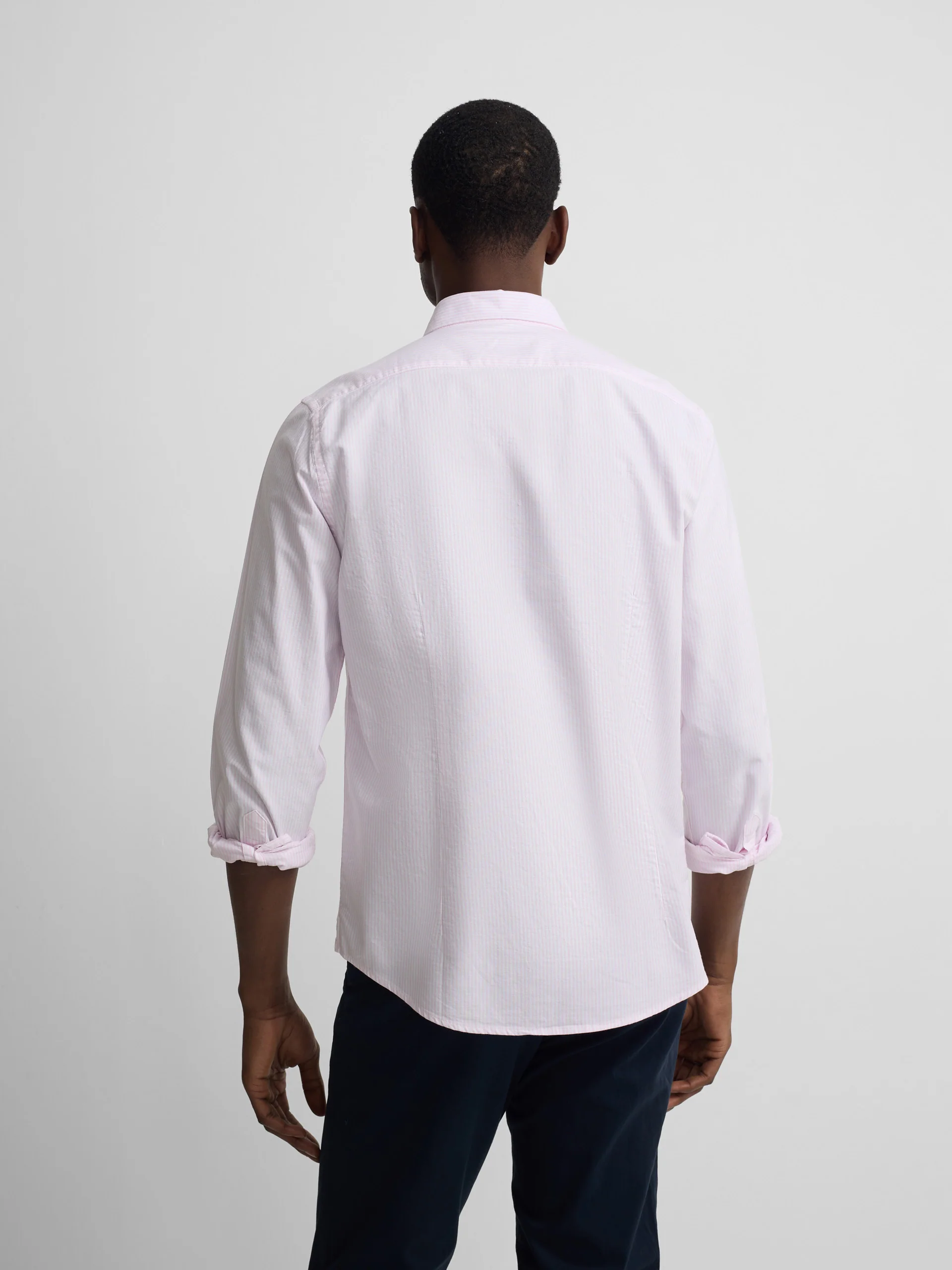 Camisa sport oxford rayas rosa - Image 4