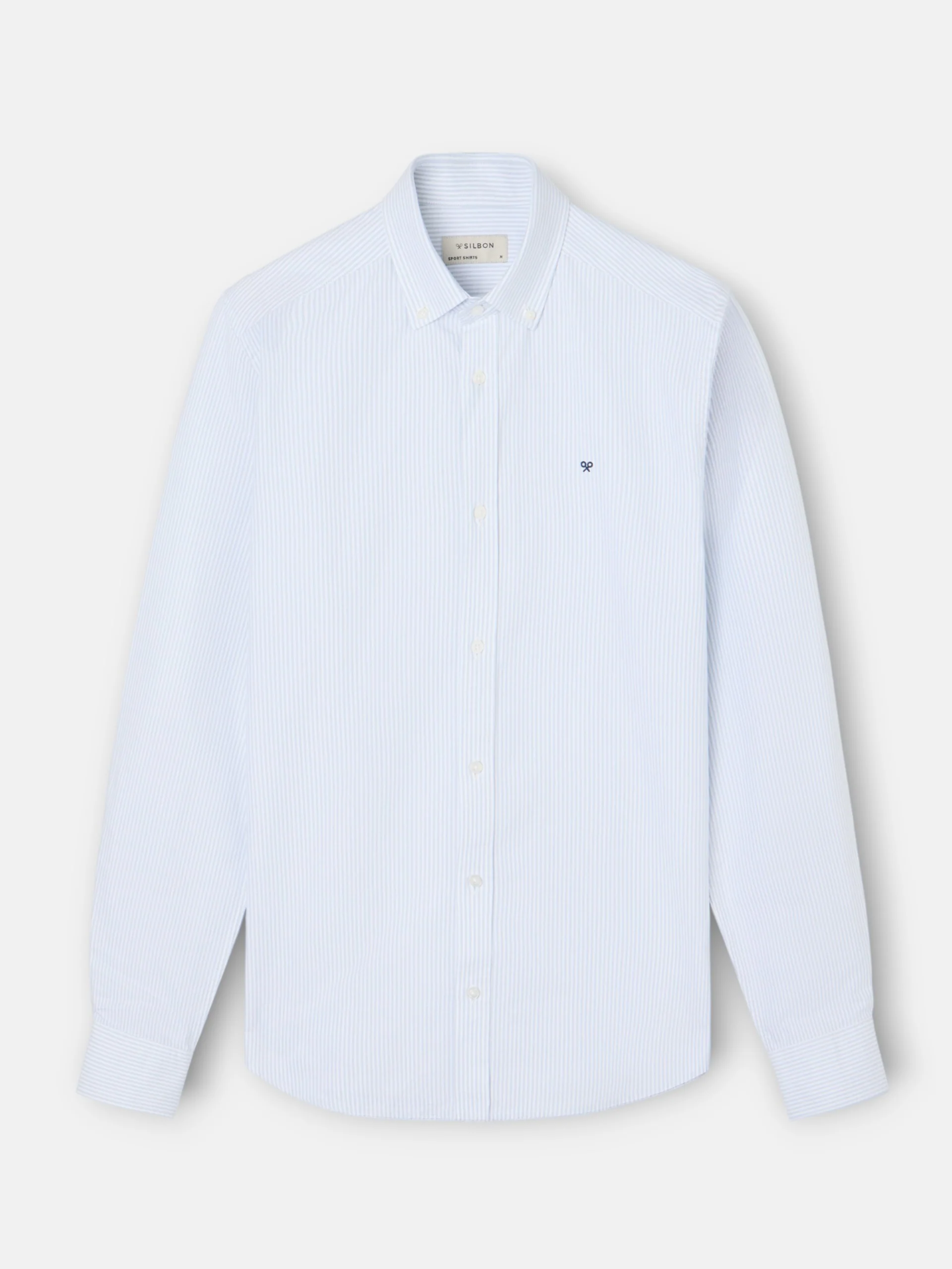 Camisa sport oxford rayas verde claro - Image 5